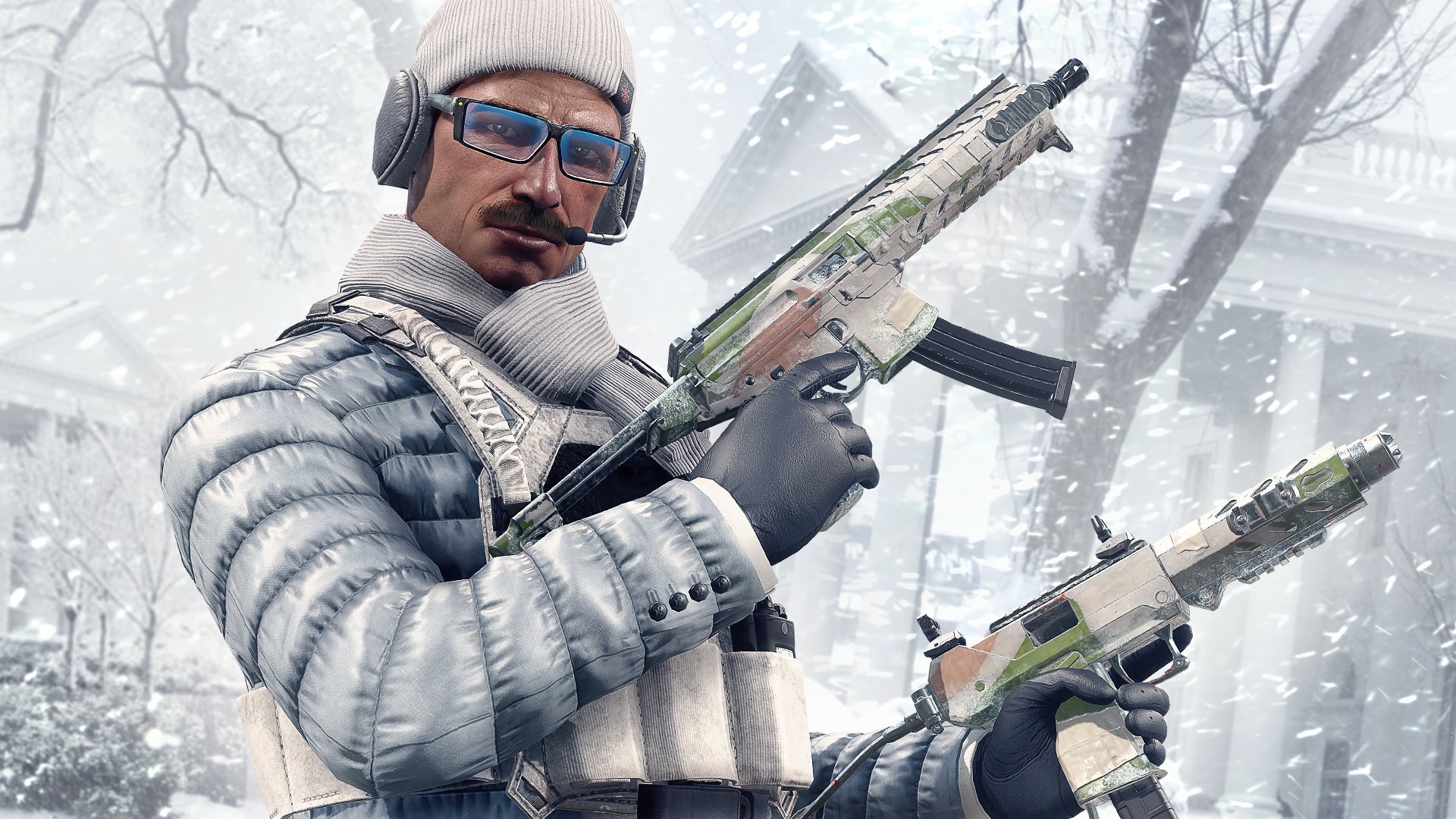 1920x1080 Rainbow Six Siege Warden for snowy days with the Wintry Bundle! Contains the Winter Jacket uniform, the Chilly Forecast headgear and the Crystallite weapon skin for the MPX and, Desktop