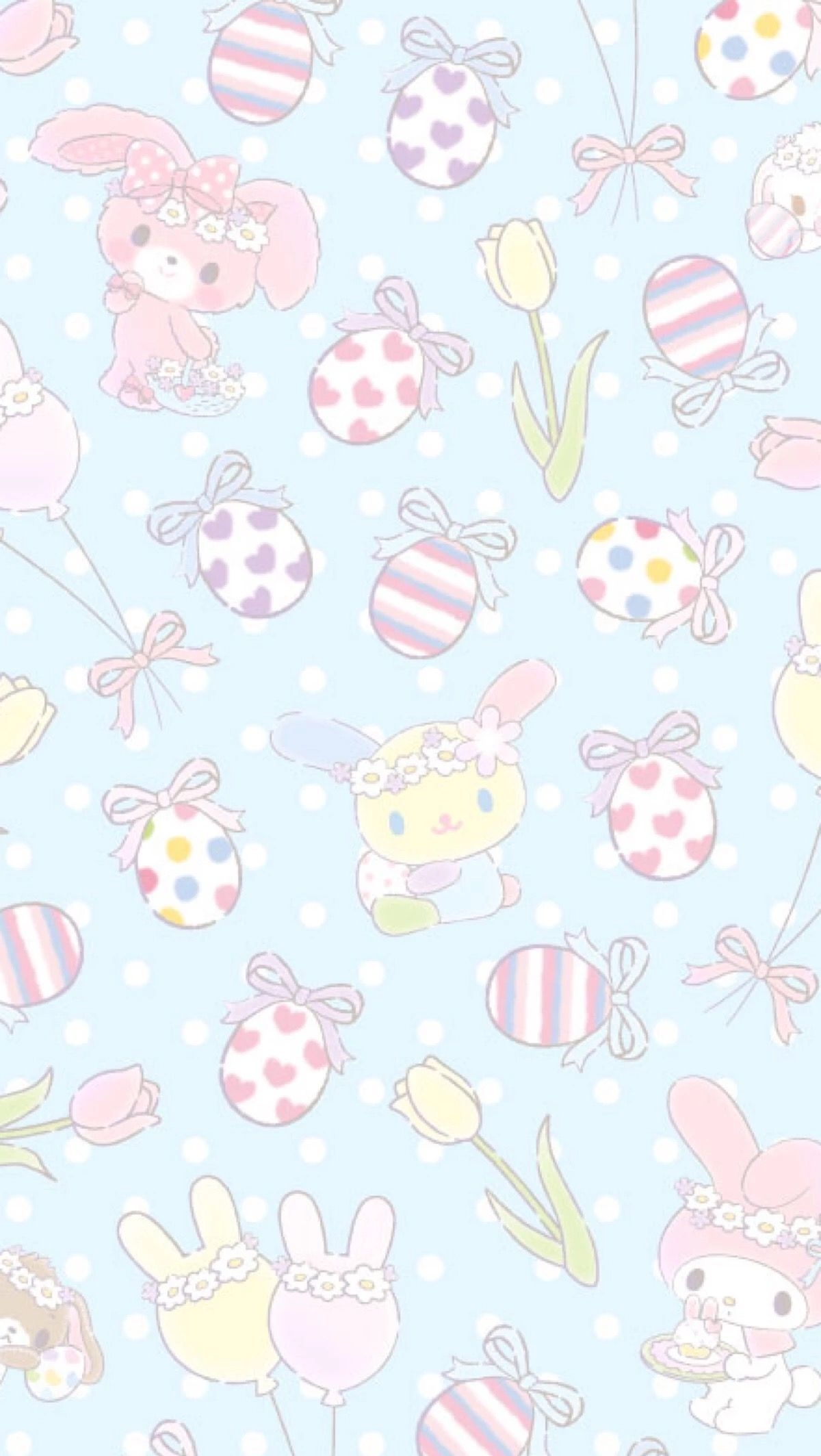 1200x2130 Sanrio Easter. Sanrio wallpaper, Kawaii background, Kawaii wallpaper, Phone