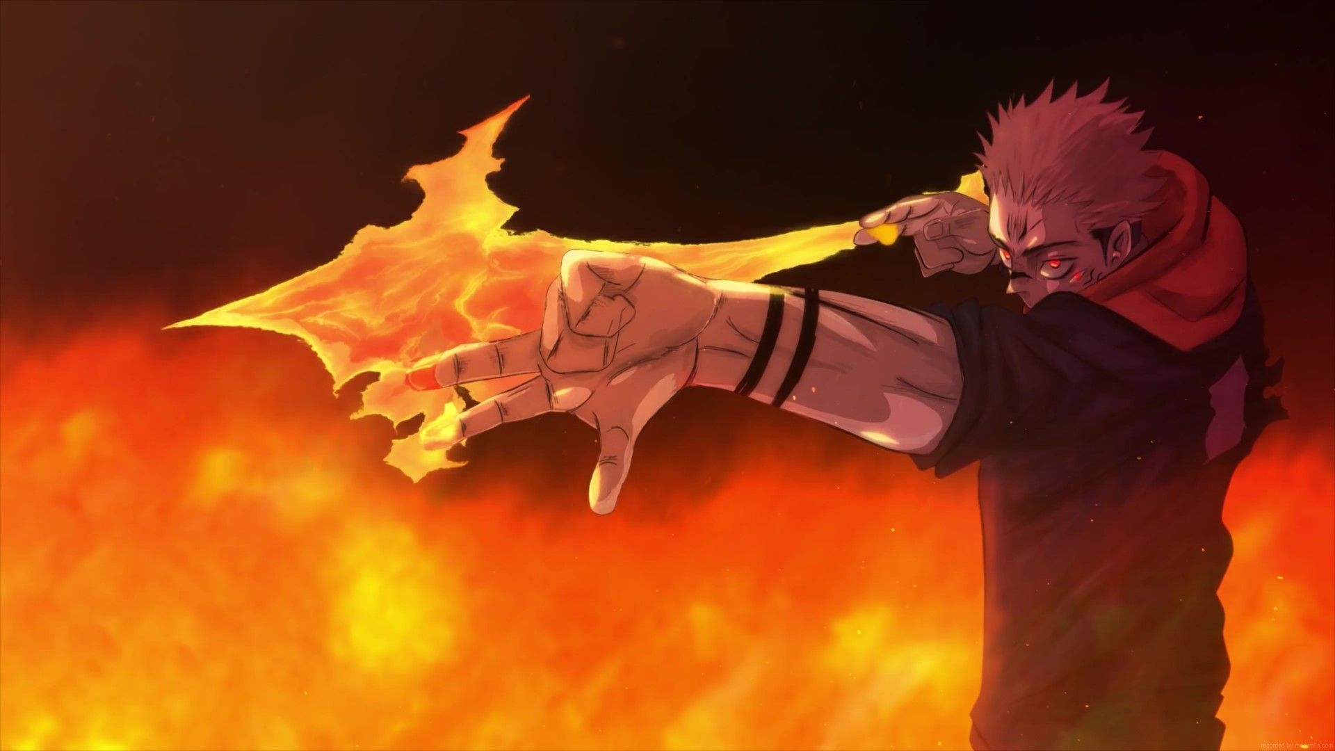 1920x1080 Fire Arrow Sukuna Jujutsu Kaisen Live, Desktop