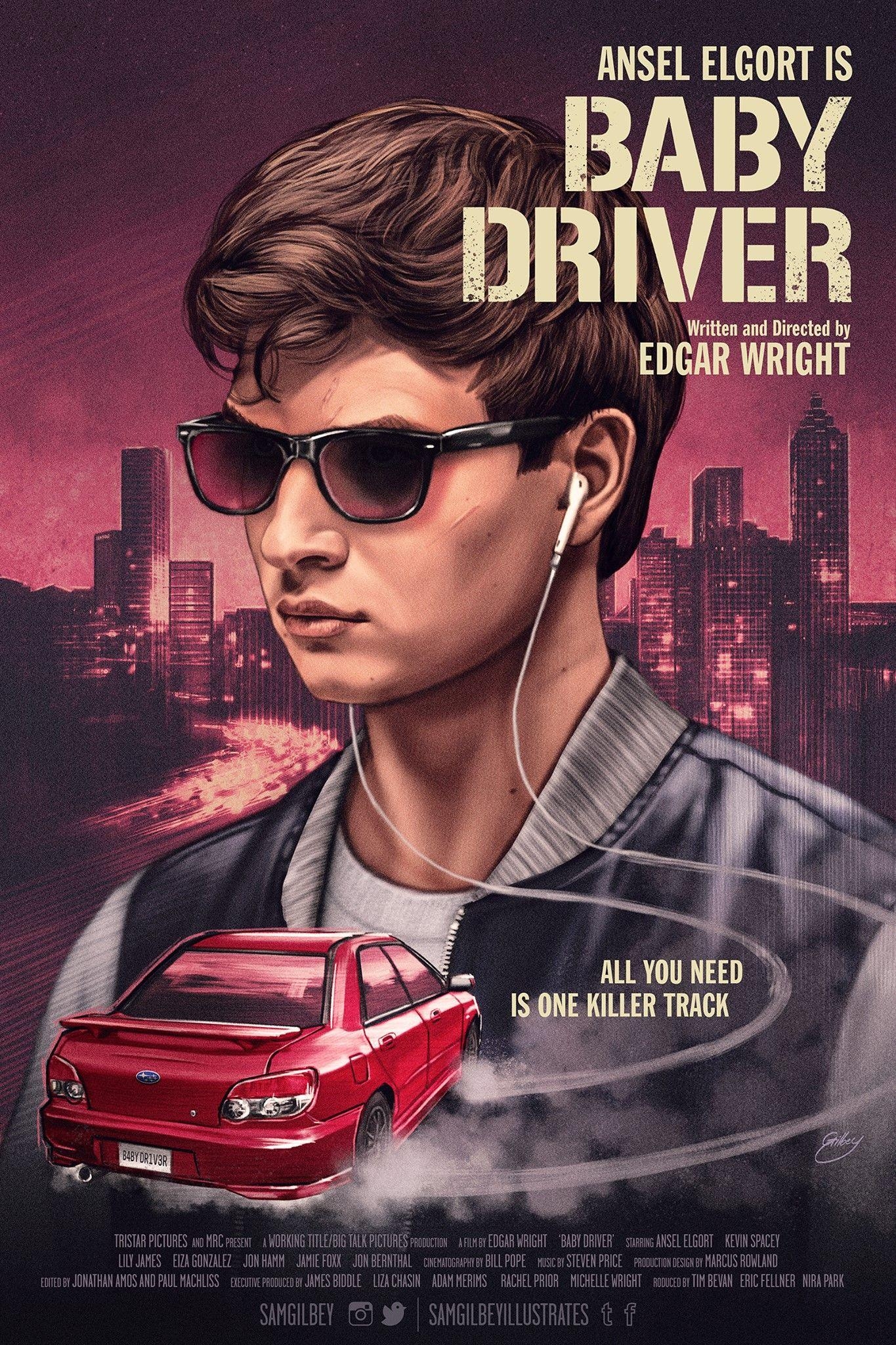 1370x2050 Baby Driver movie poster by Sam Gilbey. Movie & TV Posters, Phone