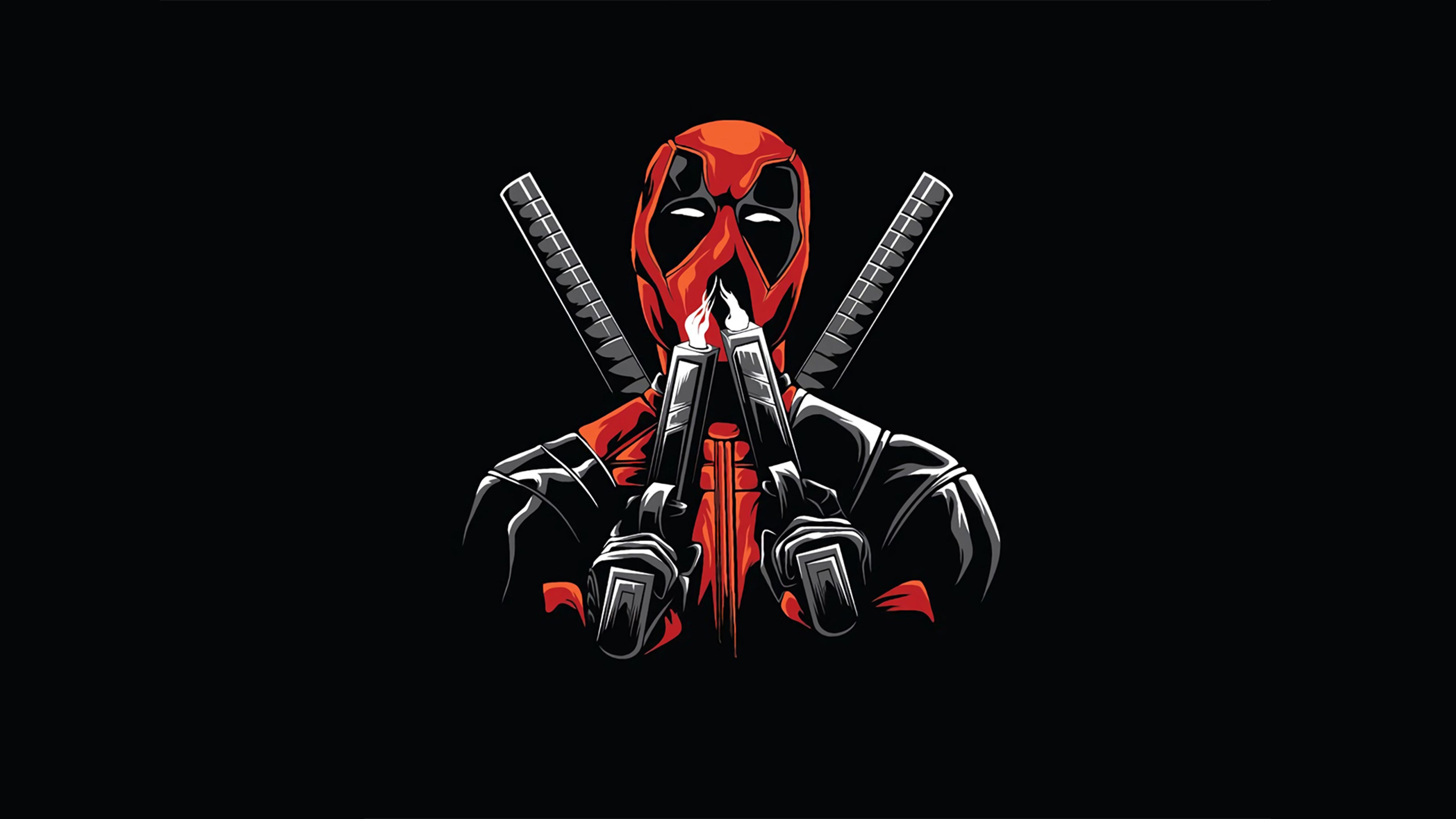 5120x2880 Deadpool Minimal 5K Wallpaper, HD Superheroes 4K, Desktop