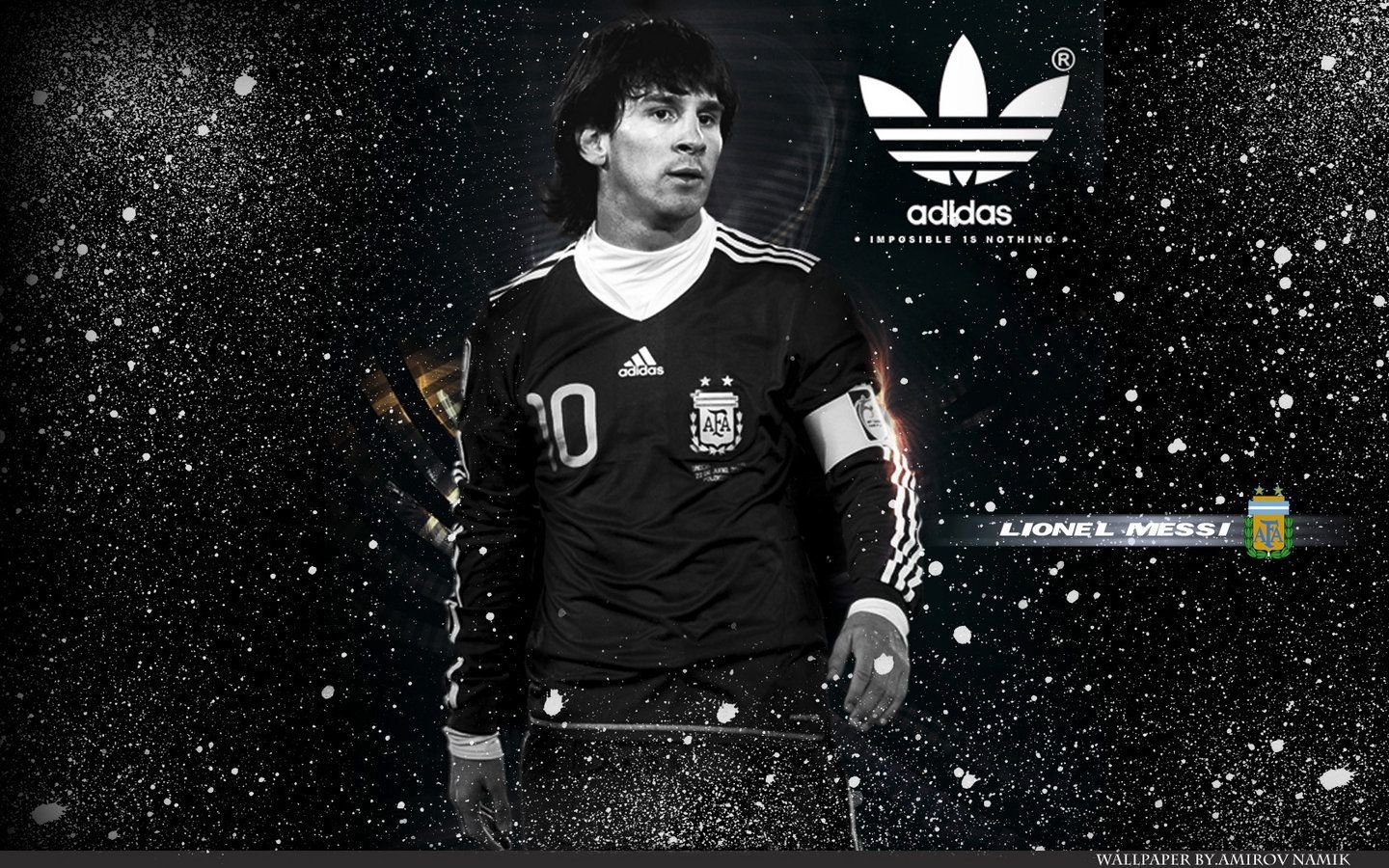 1440x900 Messi White Background, Desktop