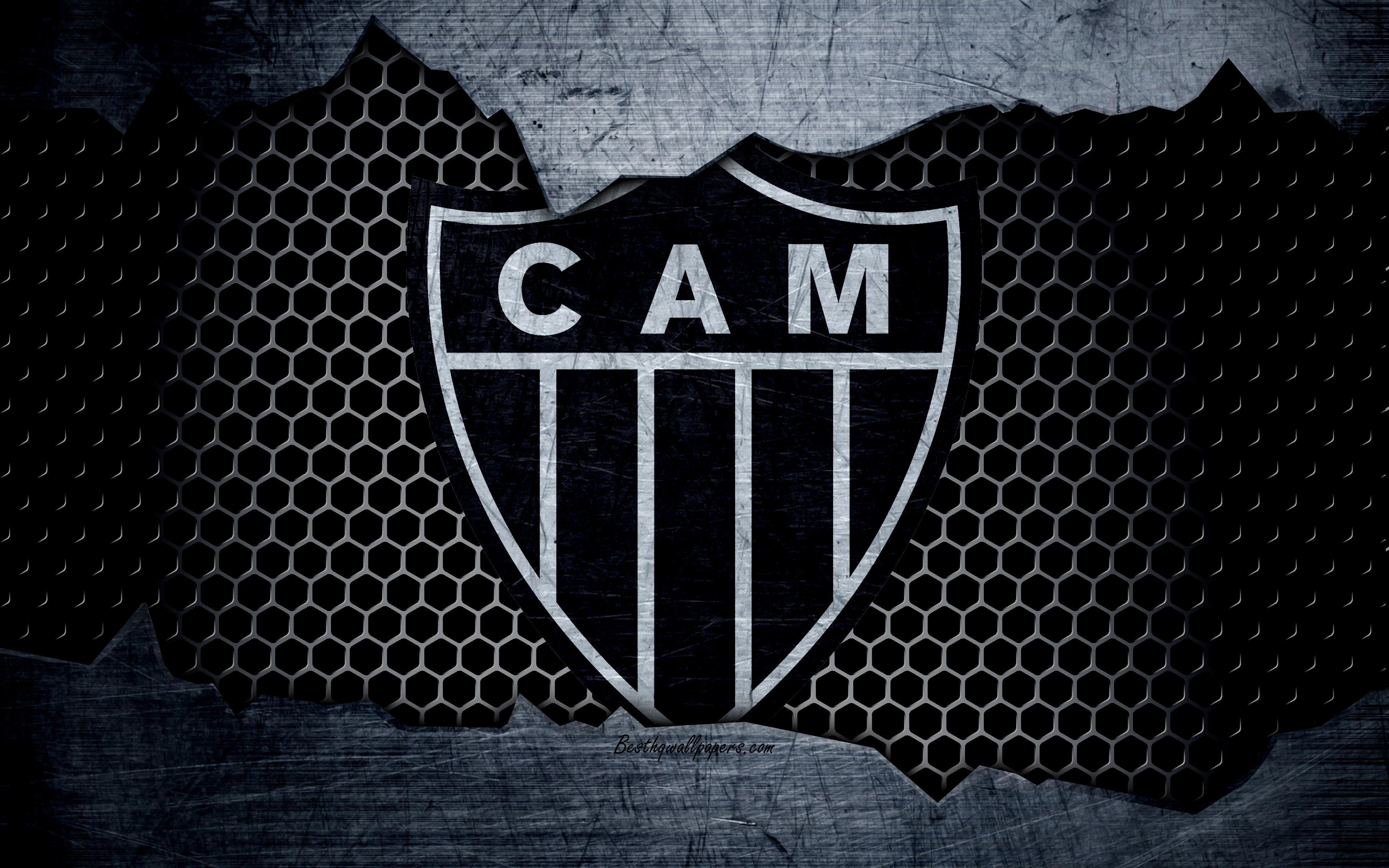 3840x2400 Download wallpaper Atletico Mineiro, 4k, Serie A, logo, grunge, Desktop