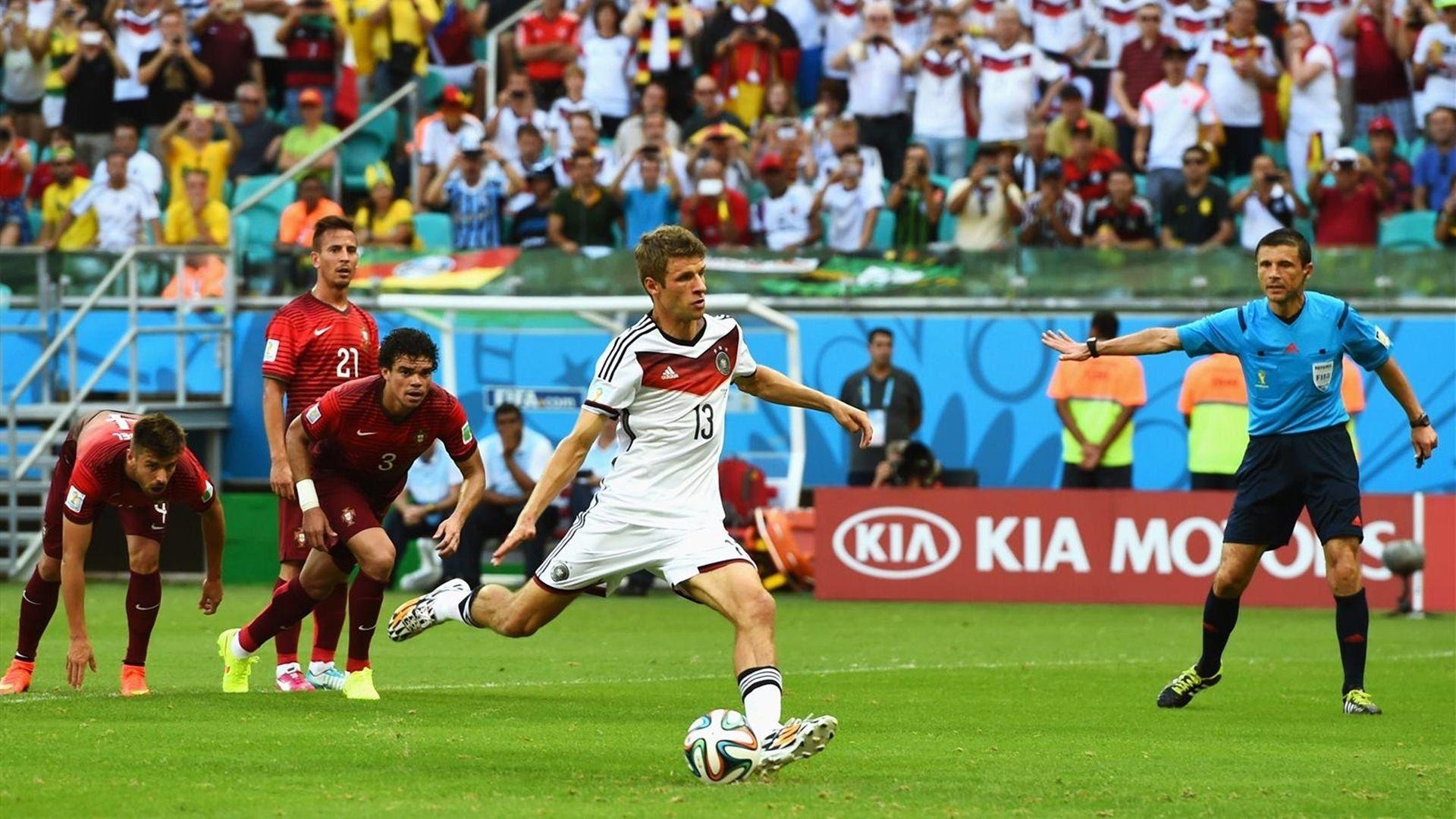 1920x1080 Germany Player Thomas Muller Penalty FIFA World Cup 2014 Wallpaper, Desktop