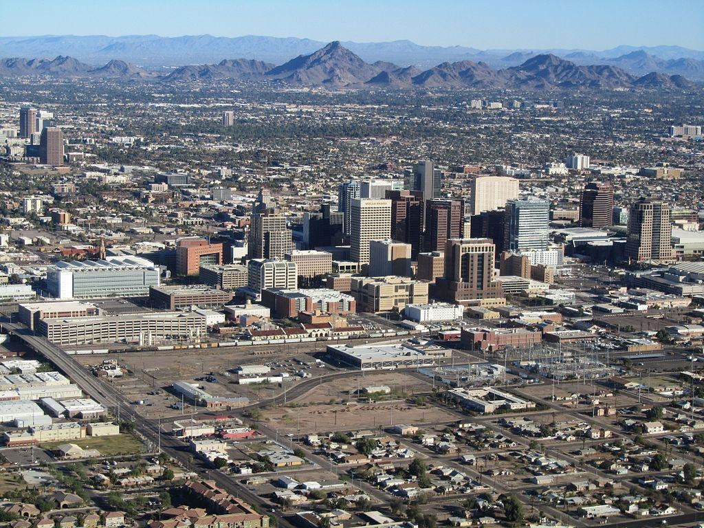 1030x770 Phoenix AZ Downtown from, Desktop