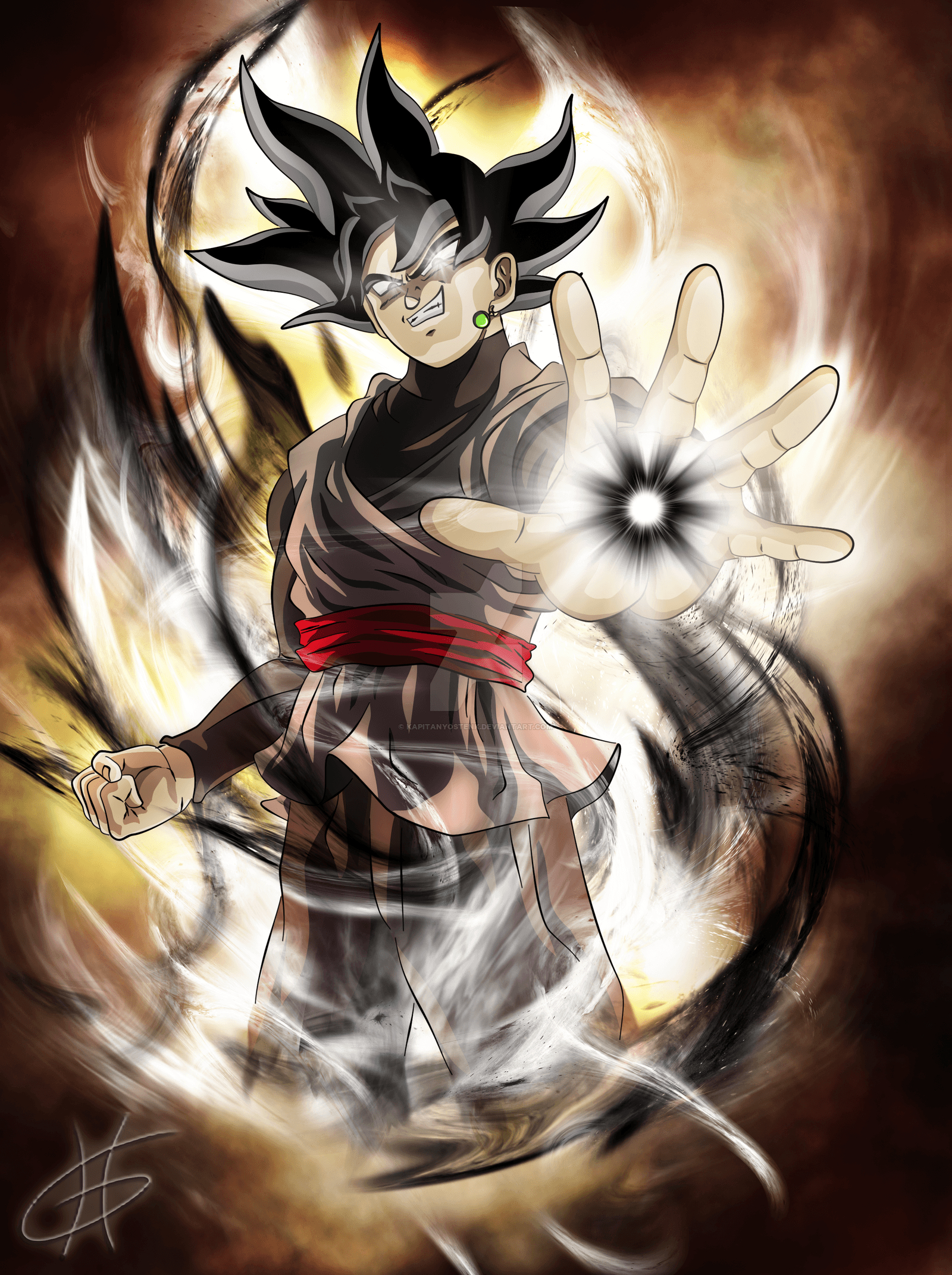 1600x2150 Black Goku Wallpaper Free Black Goku Background, Phone