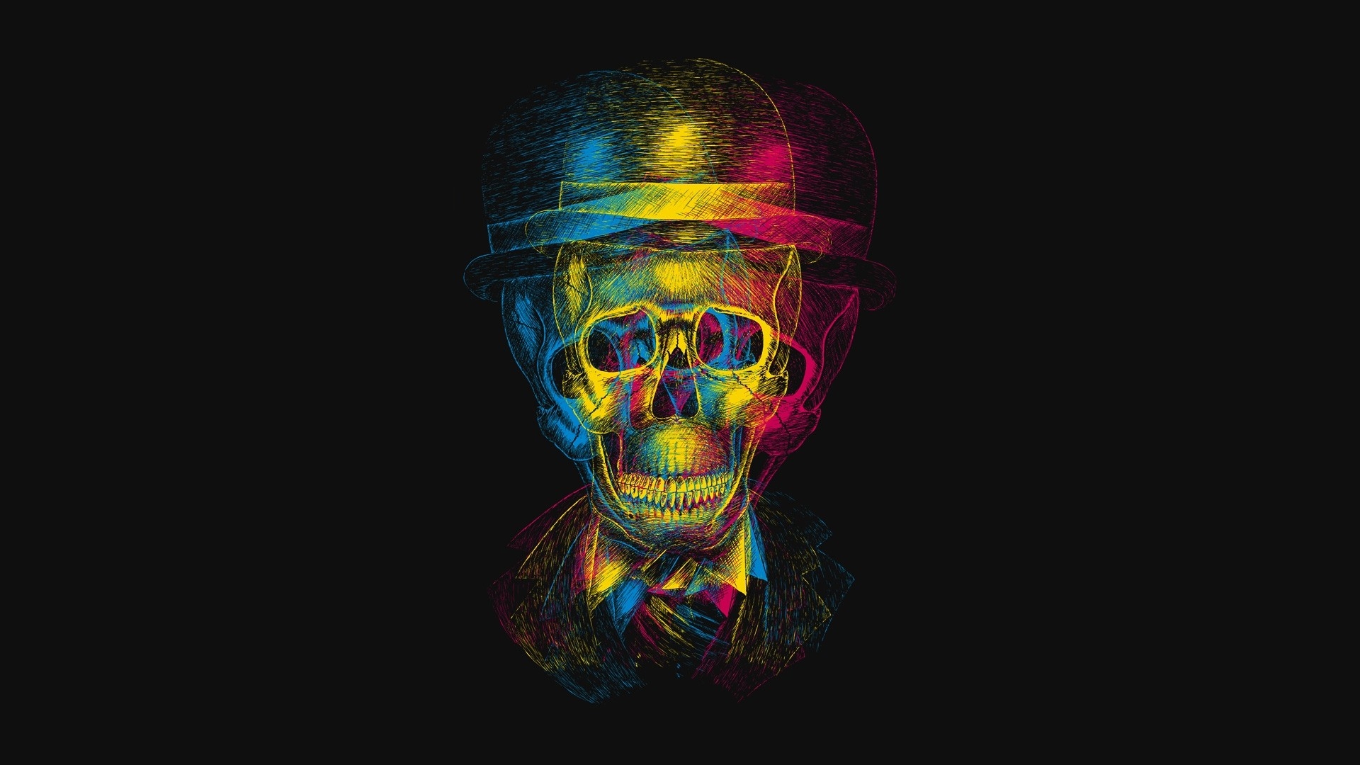 1920x1080 Psychedelic, Skull, Dark, 247397, Desktop