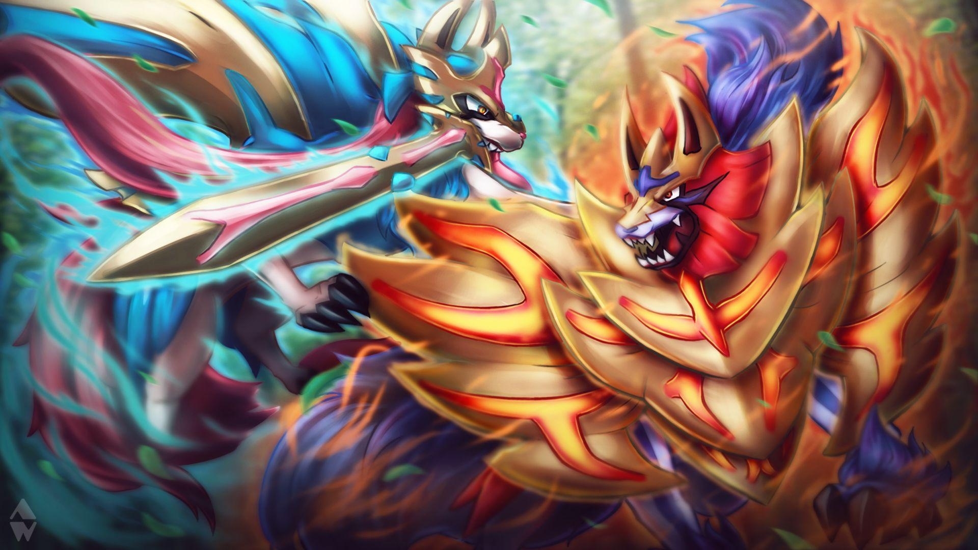 1920x1080 Zacian and Zamazenta. Pokemon charizard, Pokemon, Really cool, Desktop