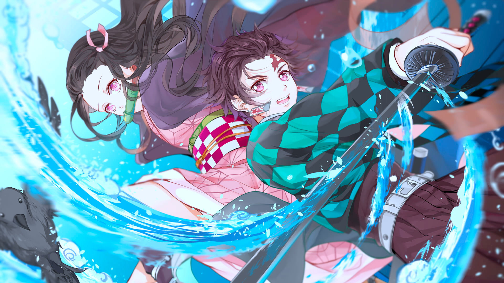 1920x1080 Kimetsu no Yaiba wallpaper, anime, Kamado Nezuko, Tanjiro Kamado, Kamado Tanjirō • Wallpaper For You HD Wallpaper For Desktop & Mobile, Desktop