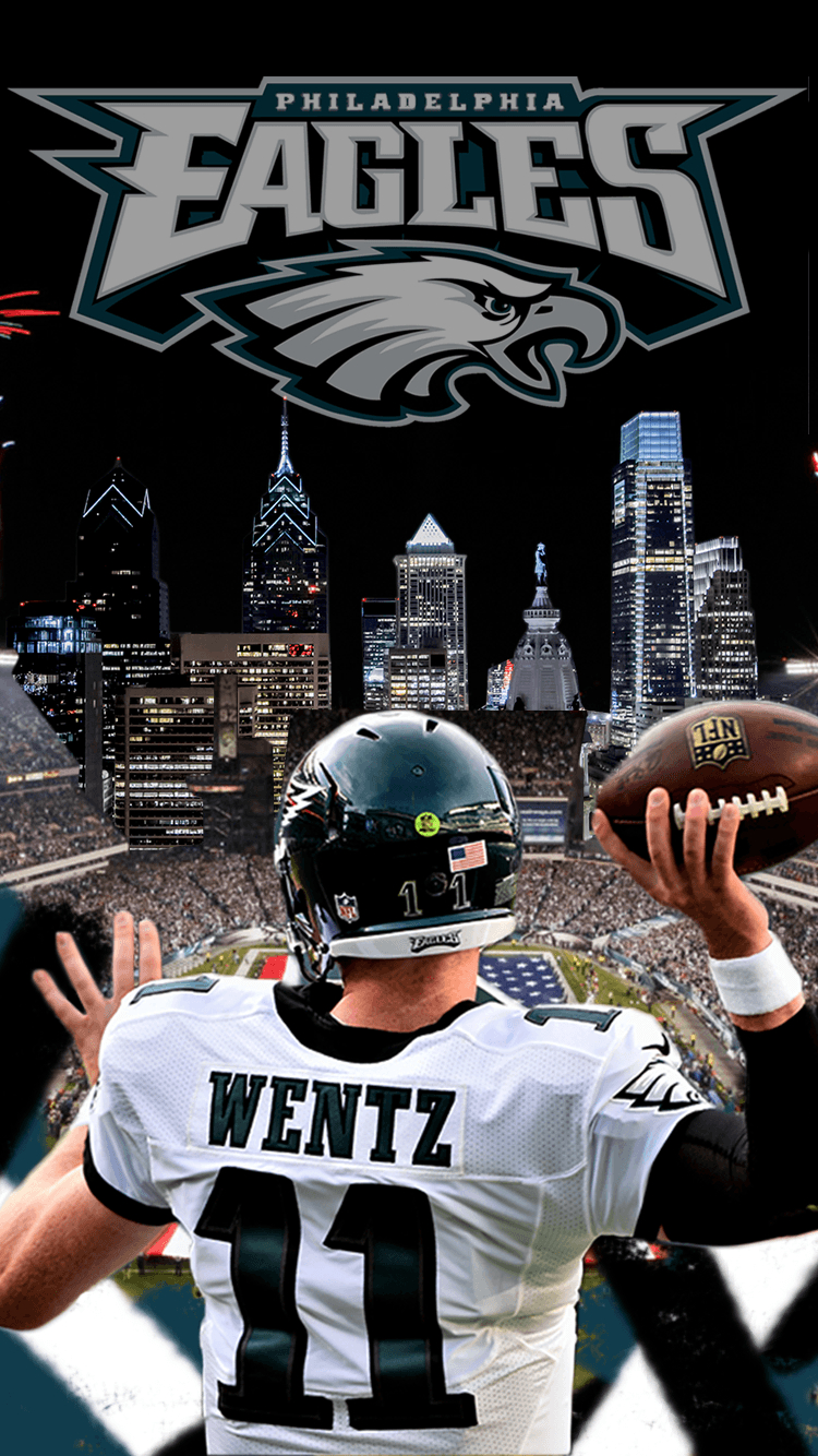 750x1340 Carson Wentz Eagles iPhone Wallpaper Image Gallery, Phone