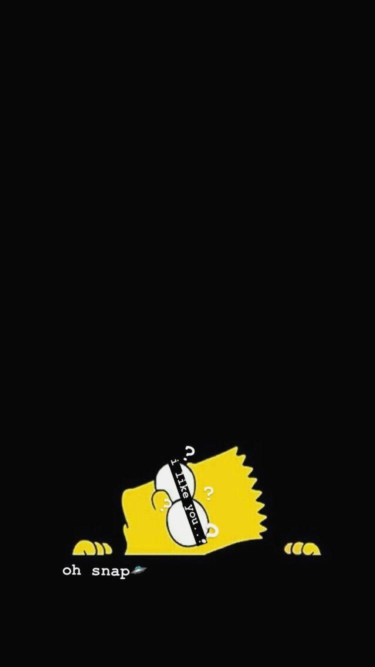 750x1340 Simpson Wallpaper iPhone Sad Wallpaper Black Wallpaper, Phone