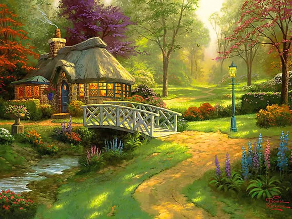 1030x770 english cottage wallpaper, natural landscape, nature, home, landscape, garden, Desktop