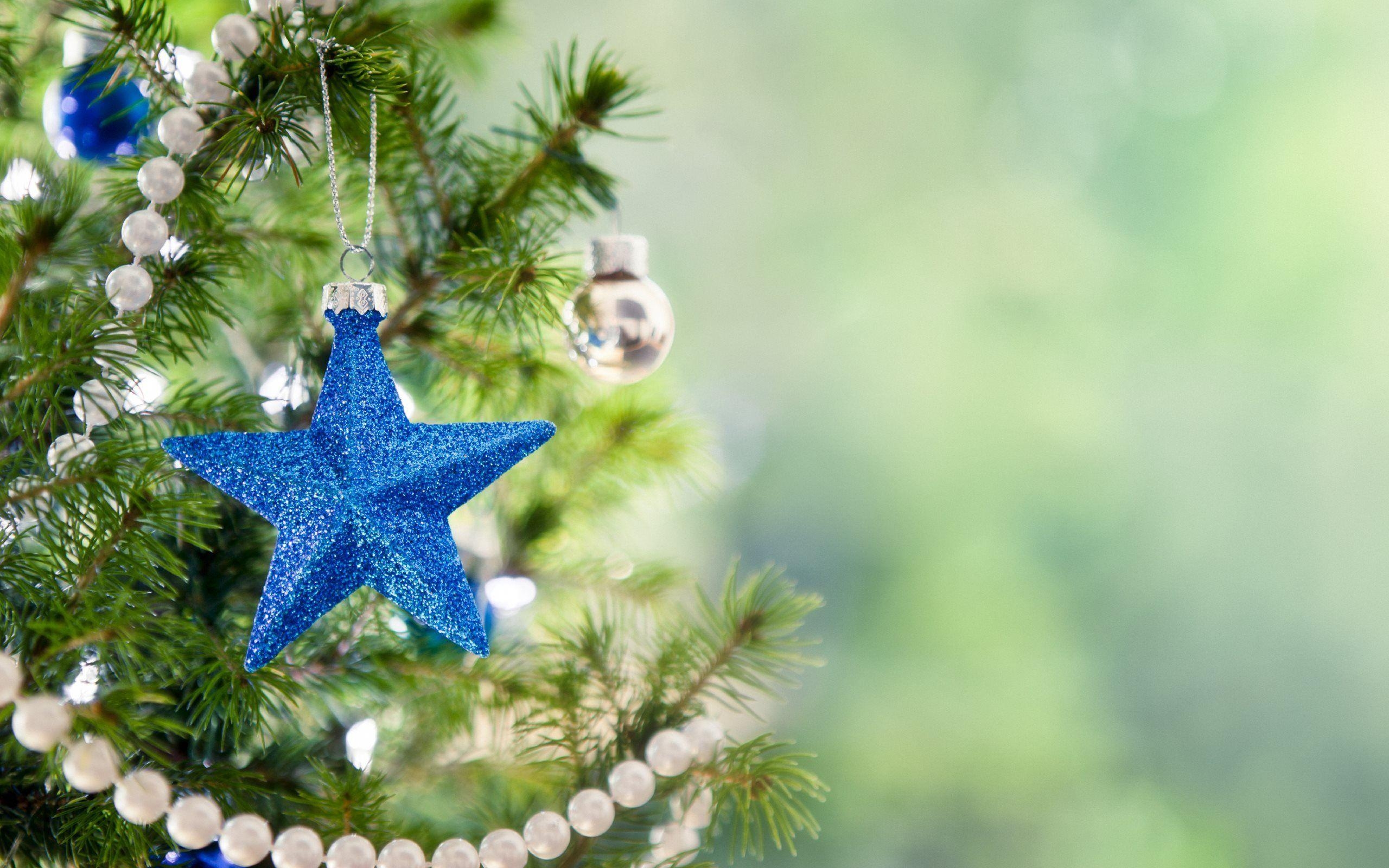 2560x1600 Blue Stars of Christmas Wallpaper HD Wallpaper, Desktop