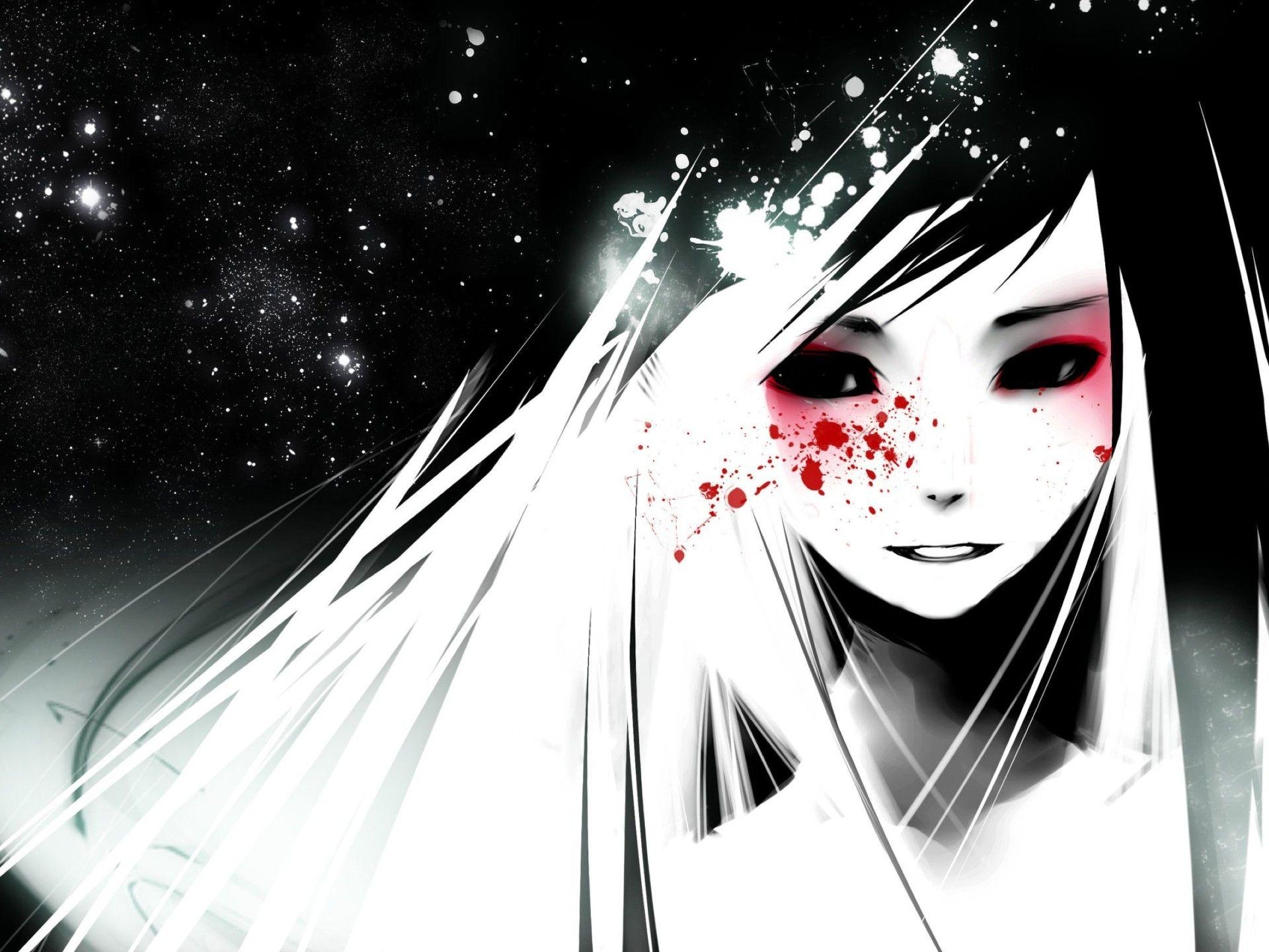 1920x1440 Anime Black and White Wallpaper: Desktop HD Wallpaper, Desktop