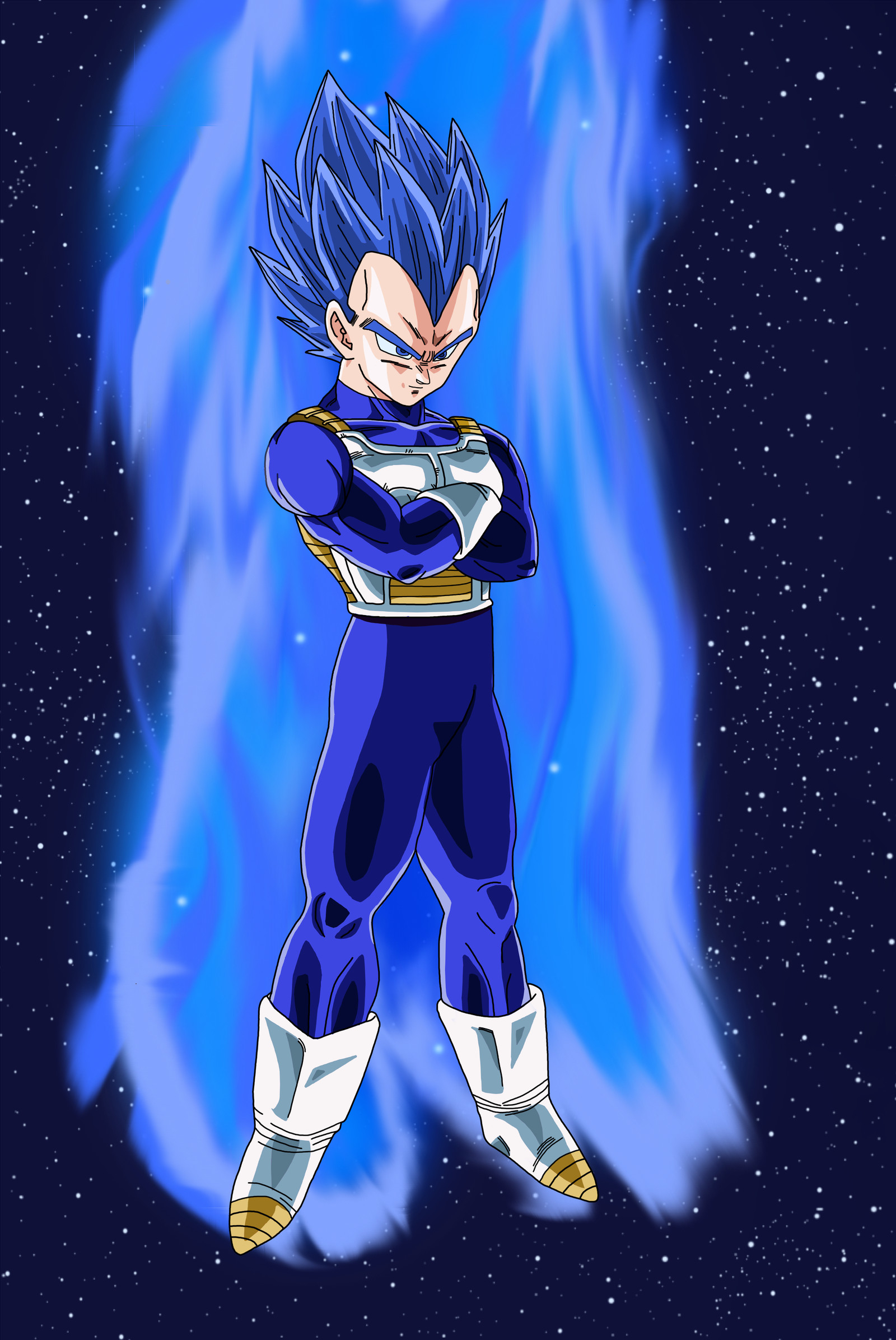 1600x2400 Vegeta Super Saiyan God, Phone