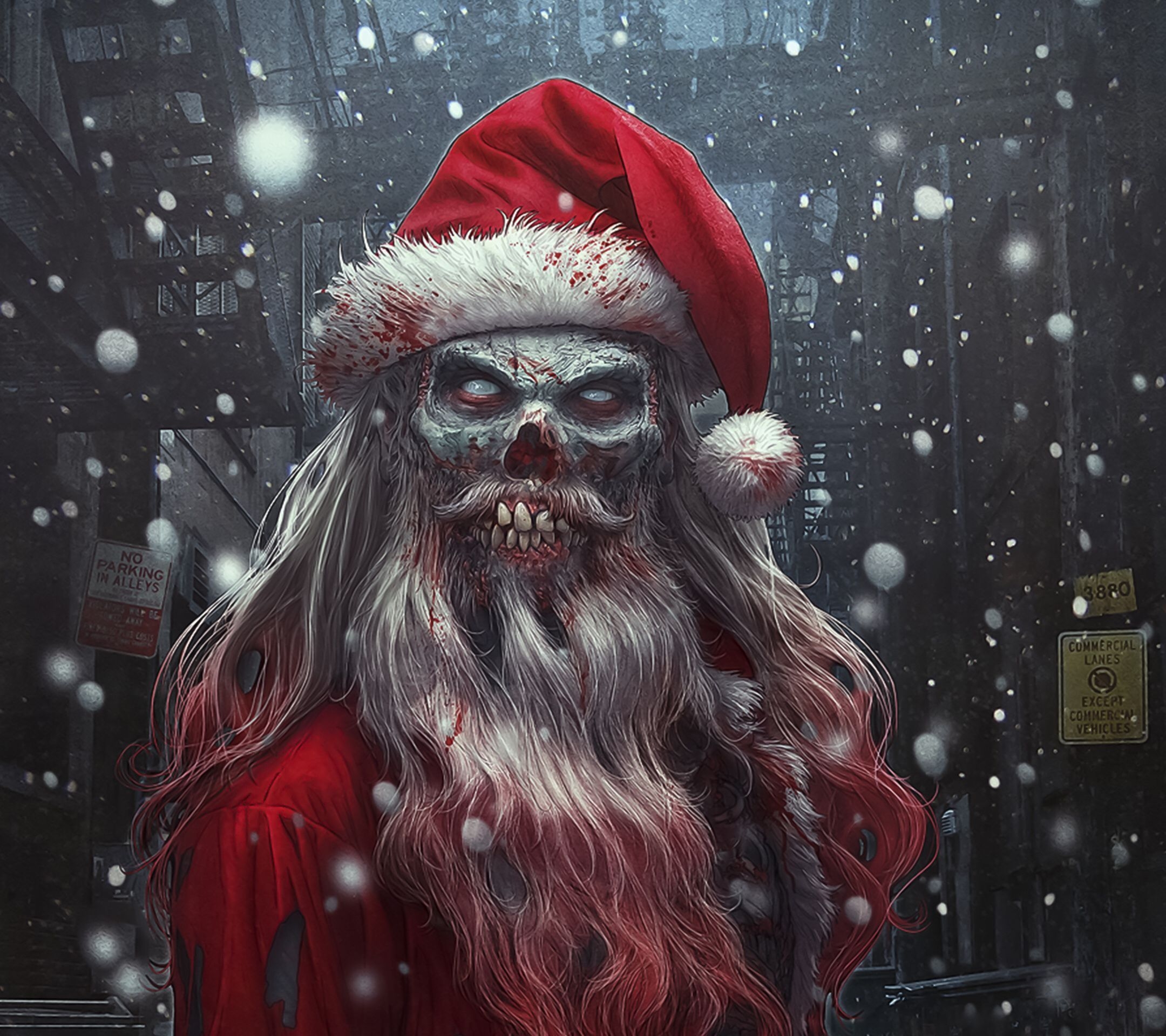 2160x1920 Zombie Santa Wallpaper Free Zombie Santa Background, Desktop