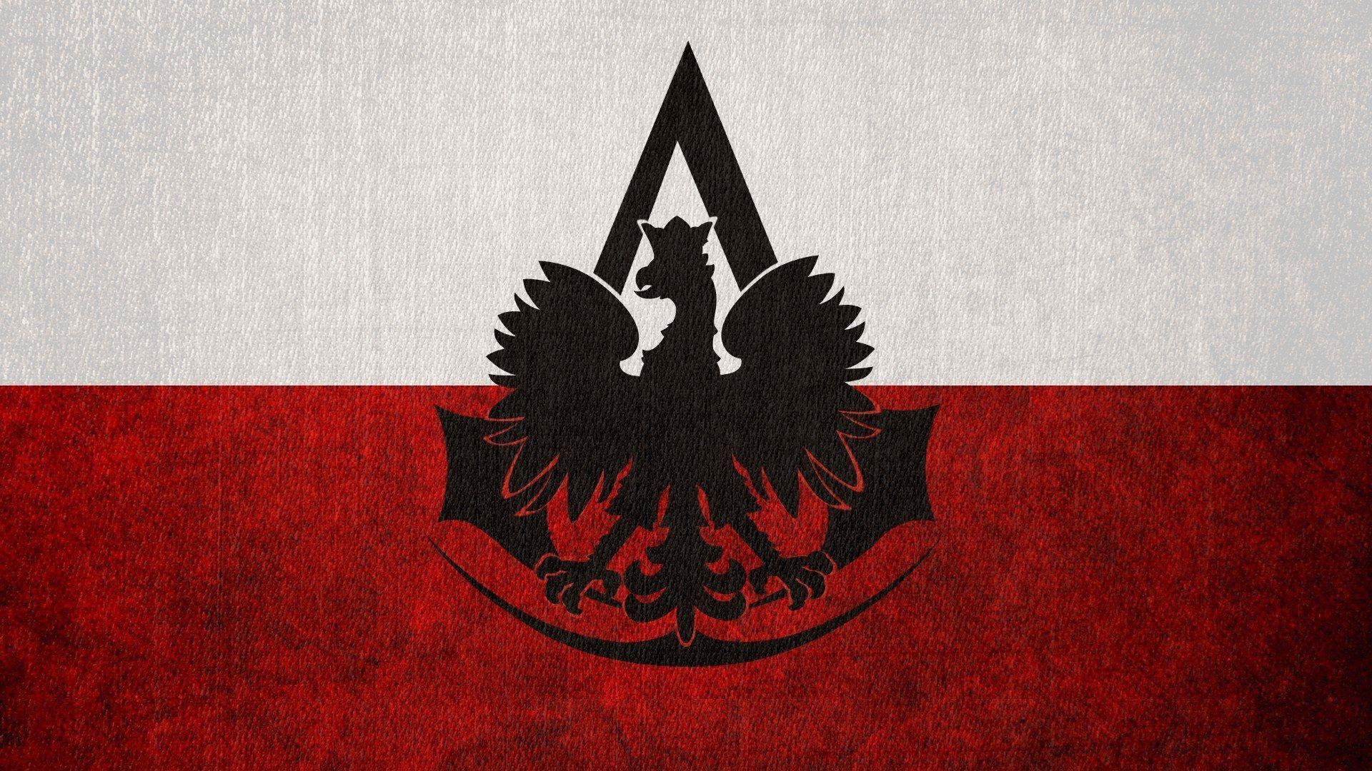 1920x1080 Assassins Creed flags Poland logos Polish Flag Polish eagle, Desktop