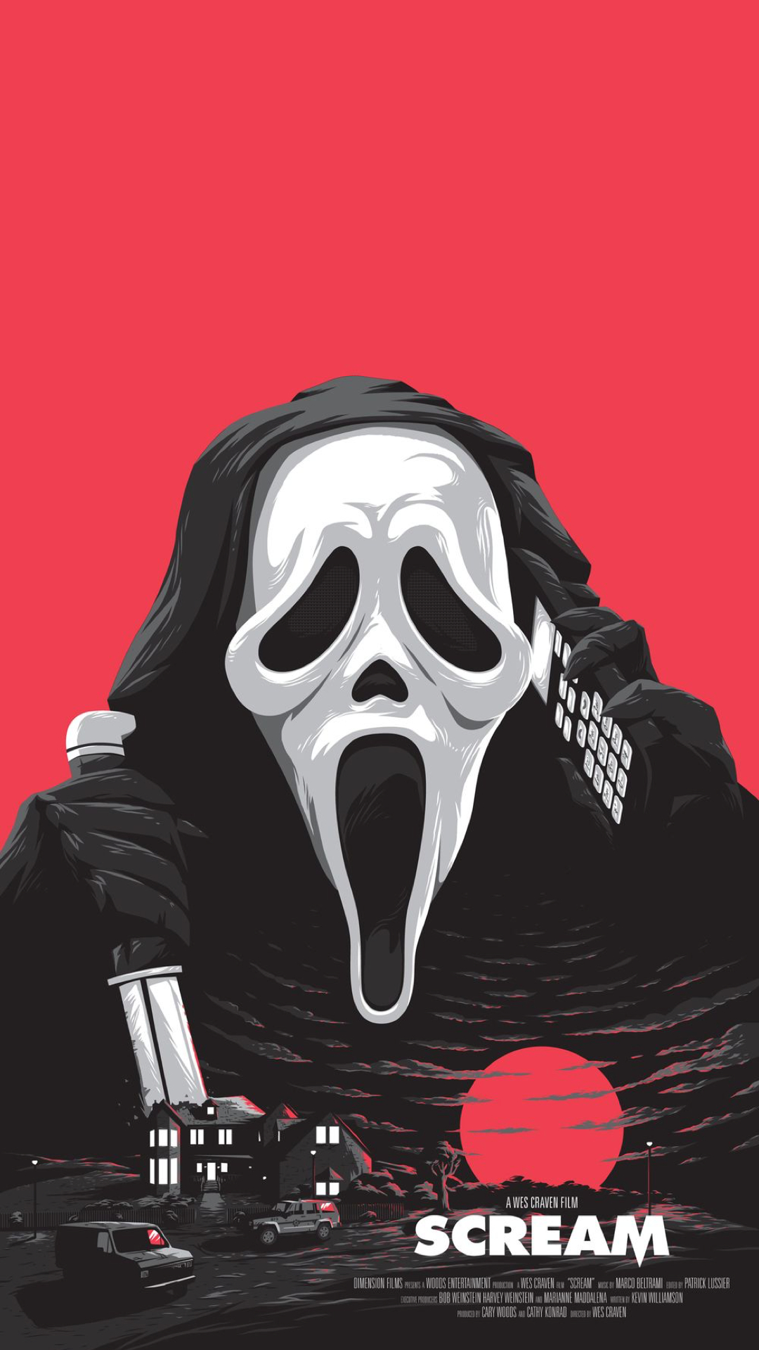 1080x1920 ghostface scream iphone wallpaper, Phone