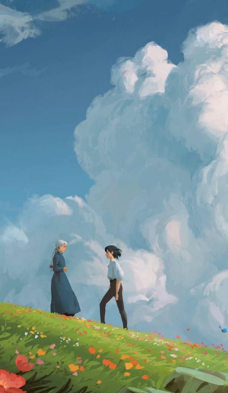 750x1280 Studio Ghibli's Howl's Moving Castle wallpaper. Studio ghibli background, Howls moving castle art, Ghibli artwork, Phone