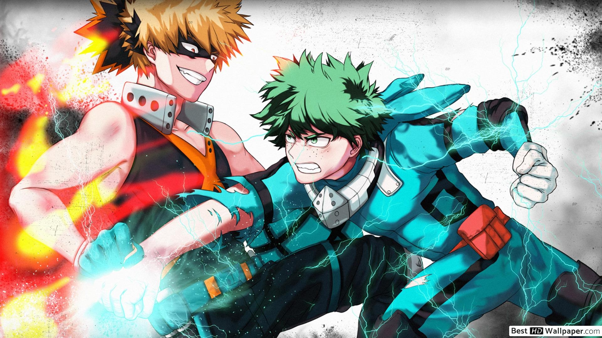 1920x1080 My Hero Academia Bakugo Vs Izuku Midoriya HD wallpaper, Desktop