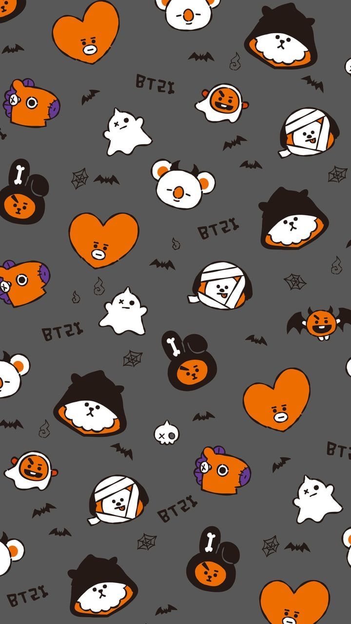 720x1280 BT21 Halloween Wallpaper 2020, Phone