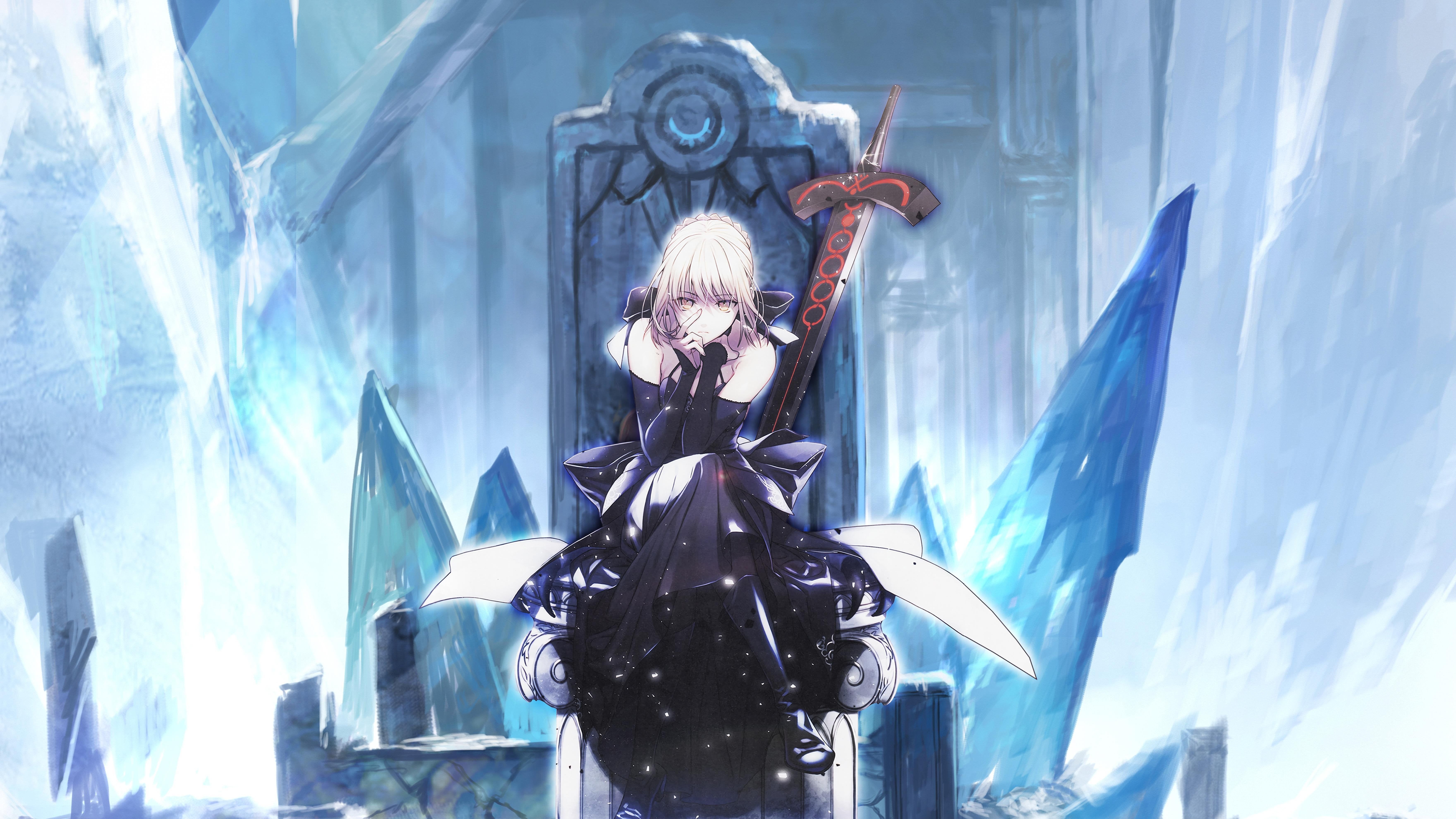 7040x3960 Saber Alter Wallpaper from the C90 Scans, Desktop