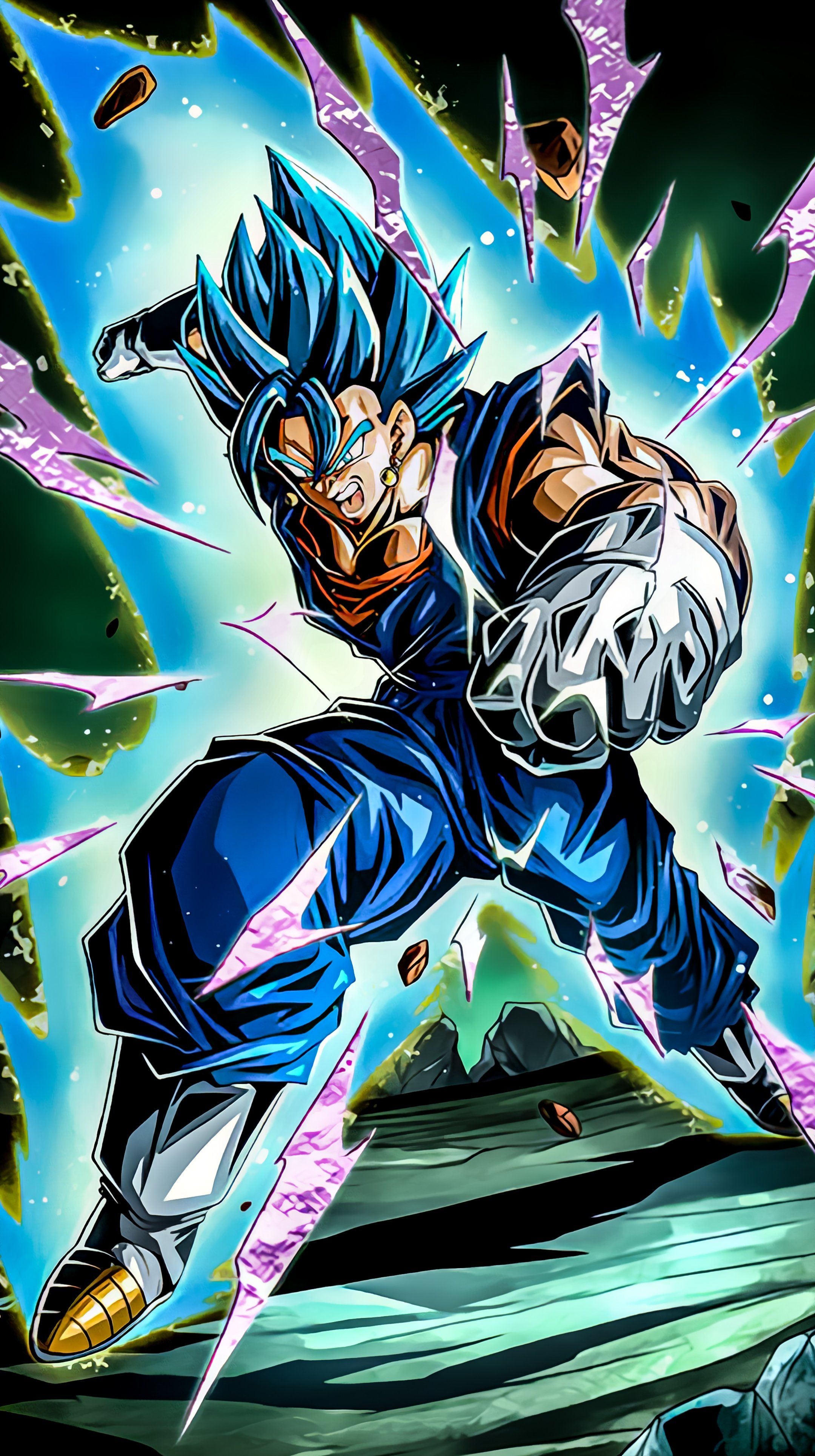 2160x3860 DBZ Super Vegetto 4K Vertical Wallpaper SyanArt Station, Phone