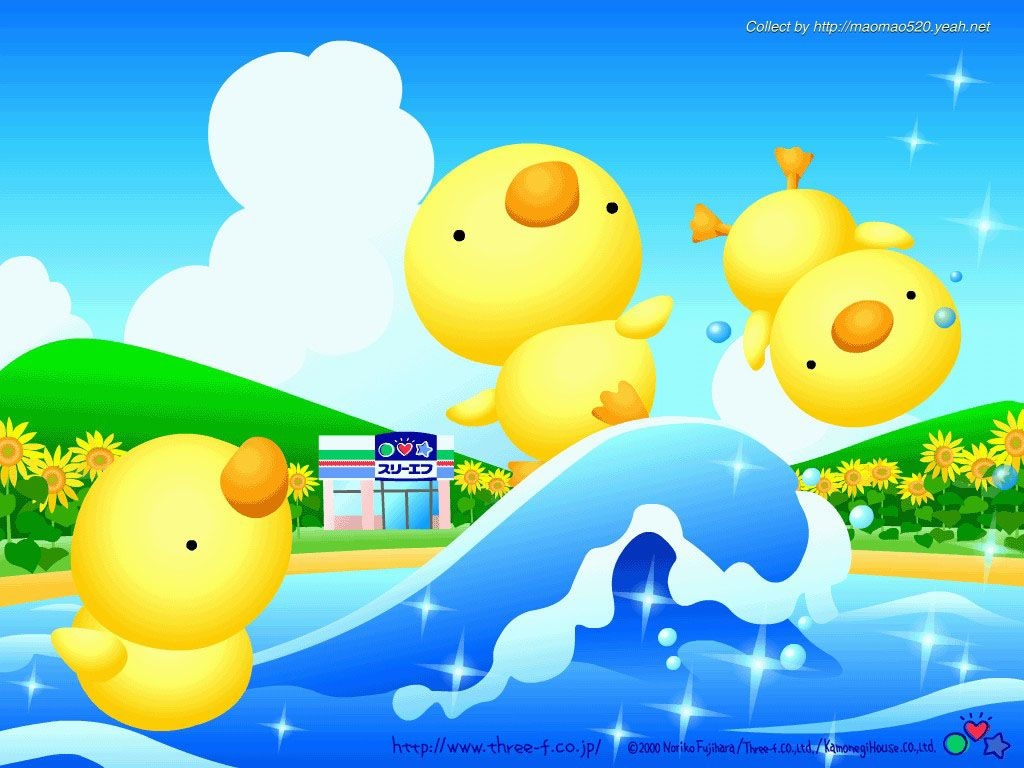 1030x770 Japanese Cartoon Wallpaper Cartoon Cute Duck Background, Desktop