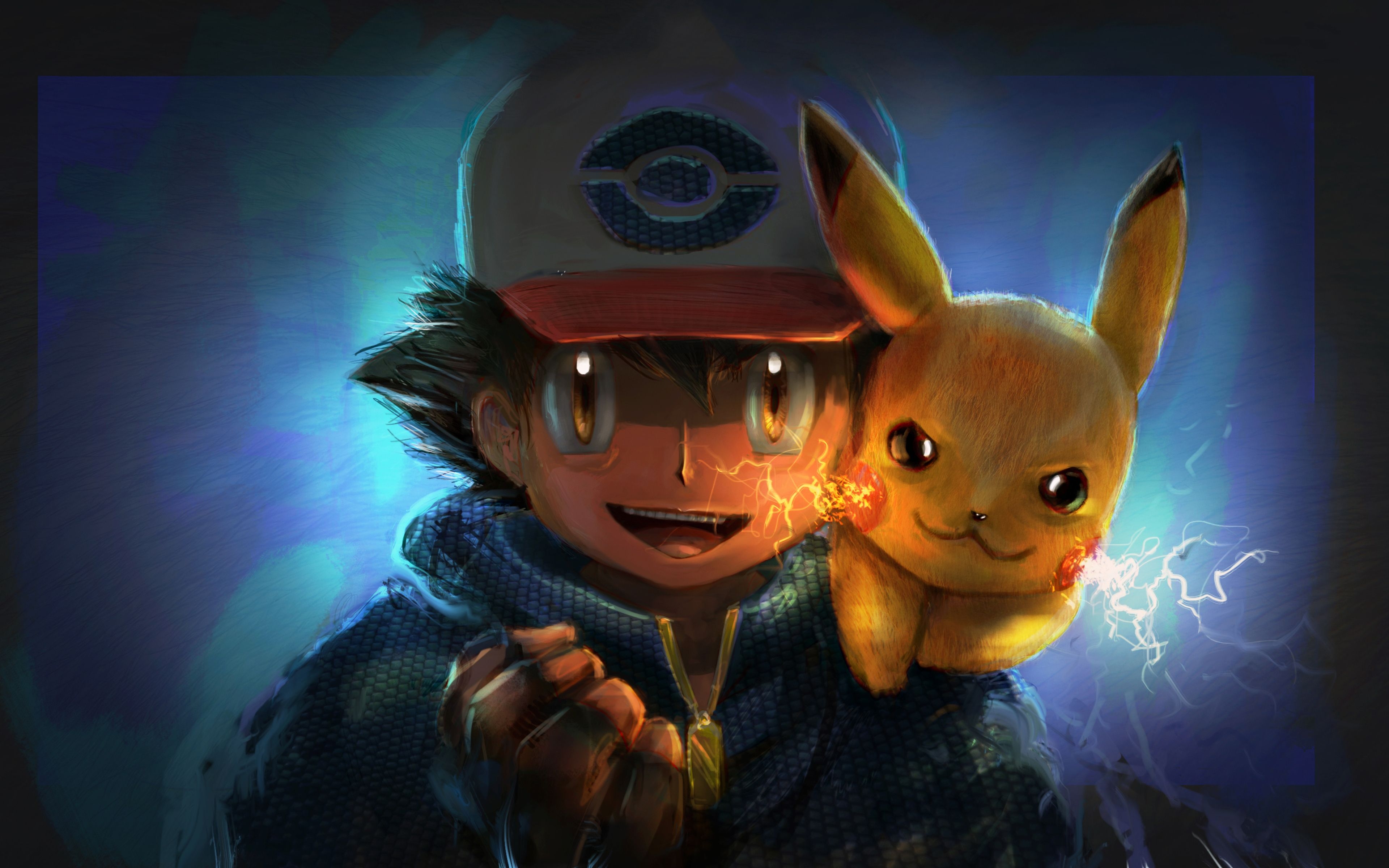 3840x2400 Ash And Pikachu Artwork 4k HD 4k Wallpaper, Image, Background, Photo and Picture, Desktop