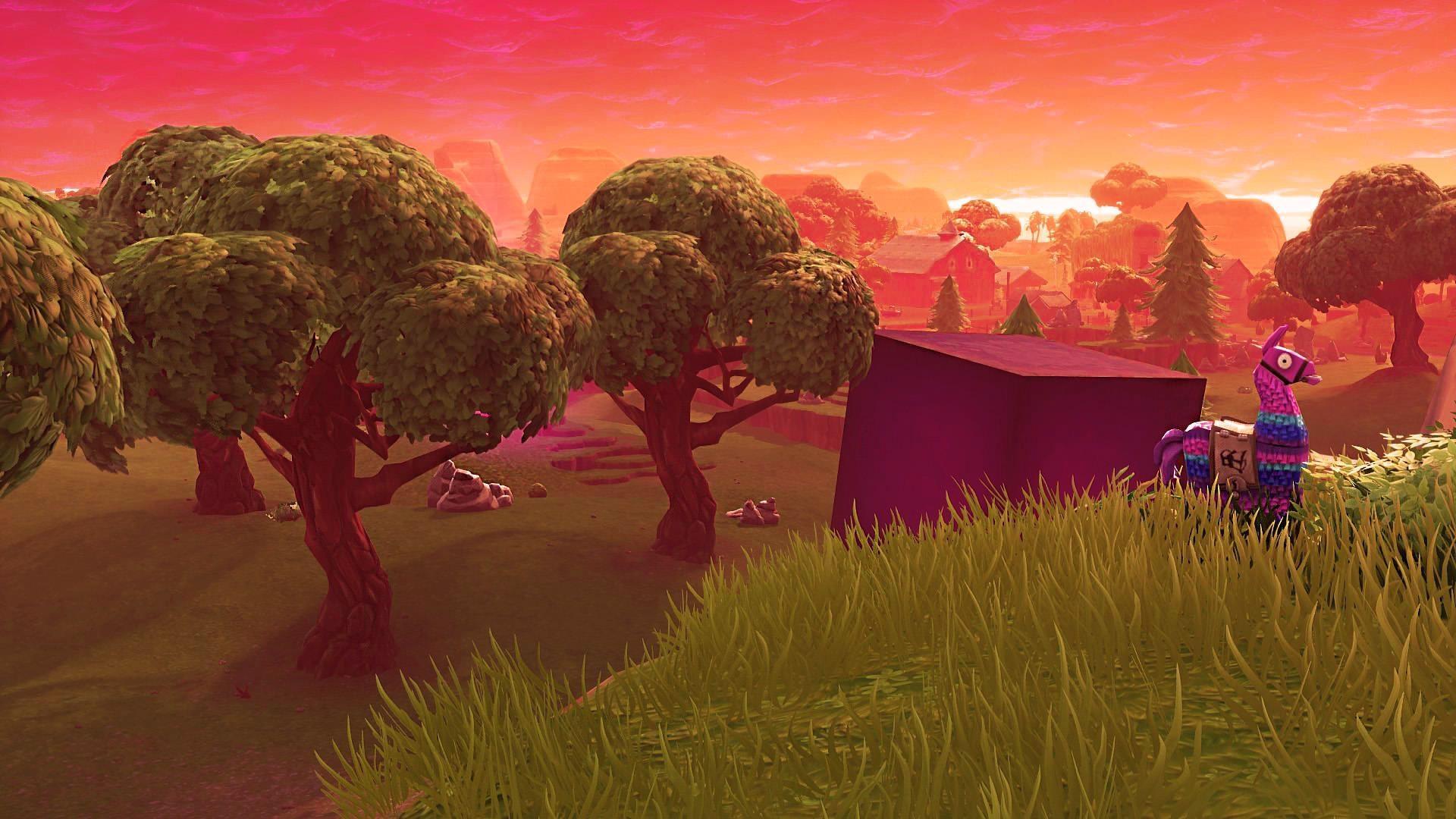 1920x1080 wallpaper lhama fortnite cube, Desktop