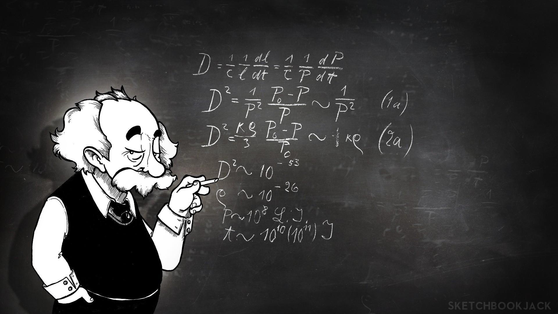 1920x1080 Albert einstein physicist cartoons funny physics wallpaper, Desktop