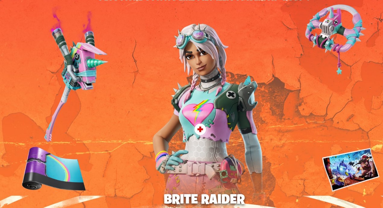 1270x690 Brite Raider Fortnite wallpaper, Desktop