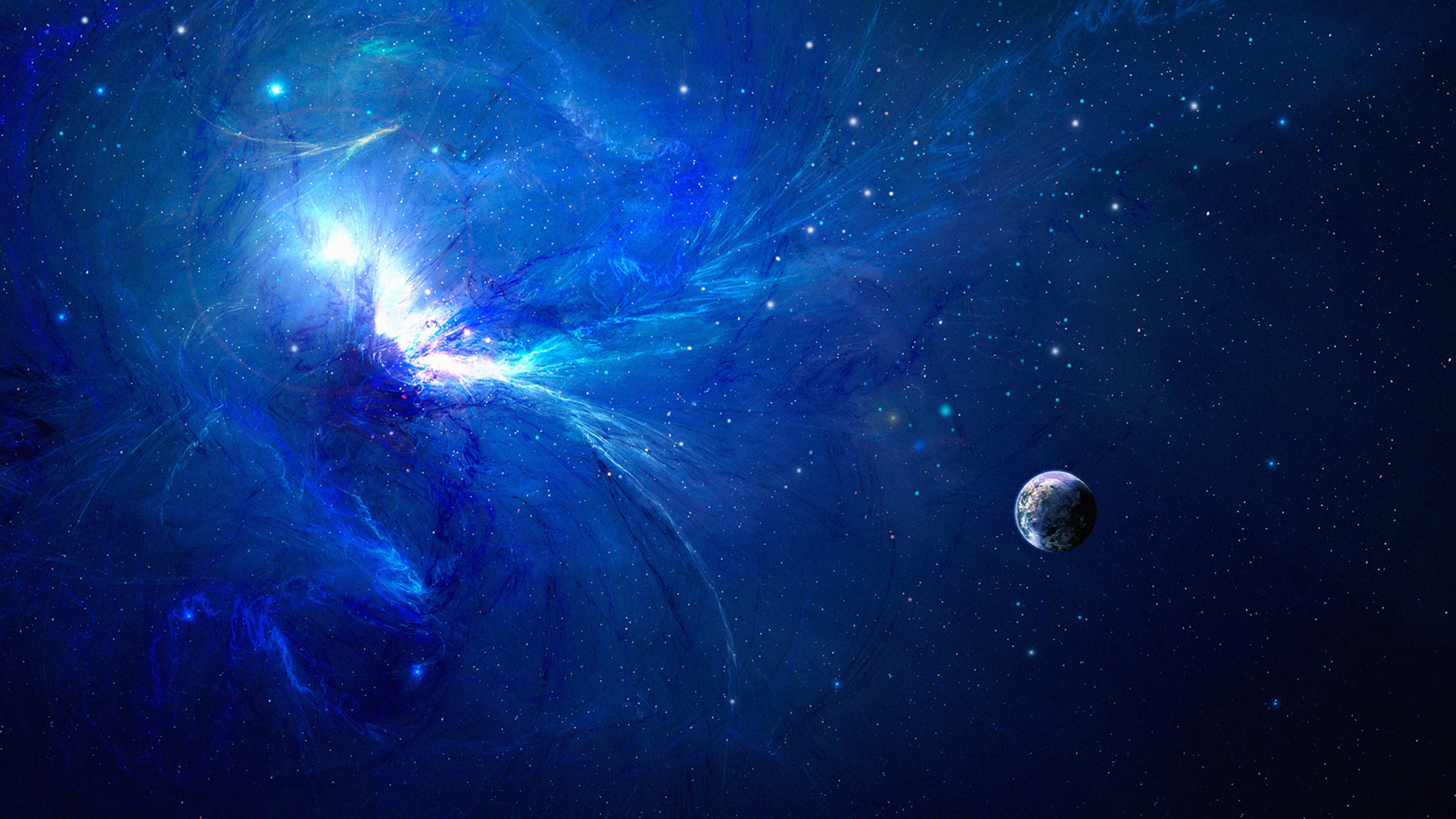 3840x2160 Blue Explosion Space 4k HD 4k Wallpaper, Image, Background, Photo and Picture, Desktop