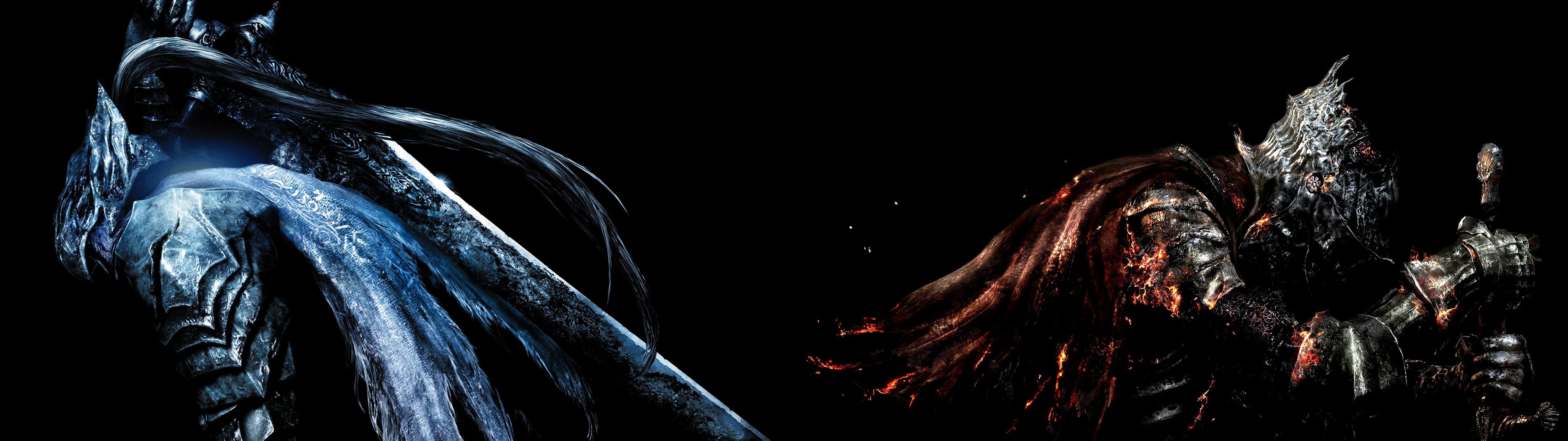 3840x1080 Artorias Red Knight  Dual, Dual Screen