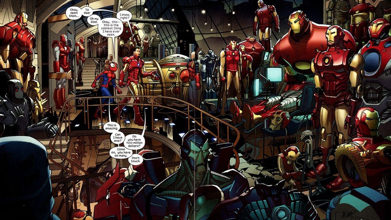 1250x700 Iron Man Comics Tony Stark Marvel Comics Ultimate Spider Man Wallpaperx1080, Desktop
