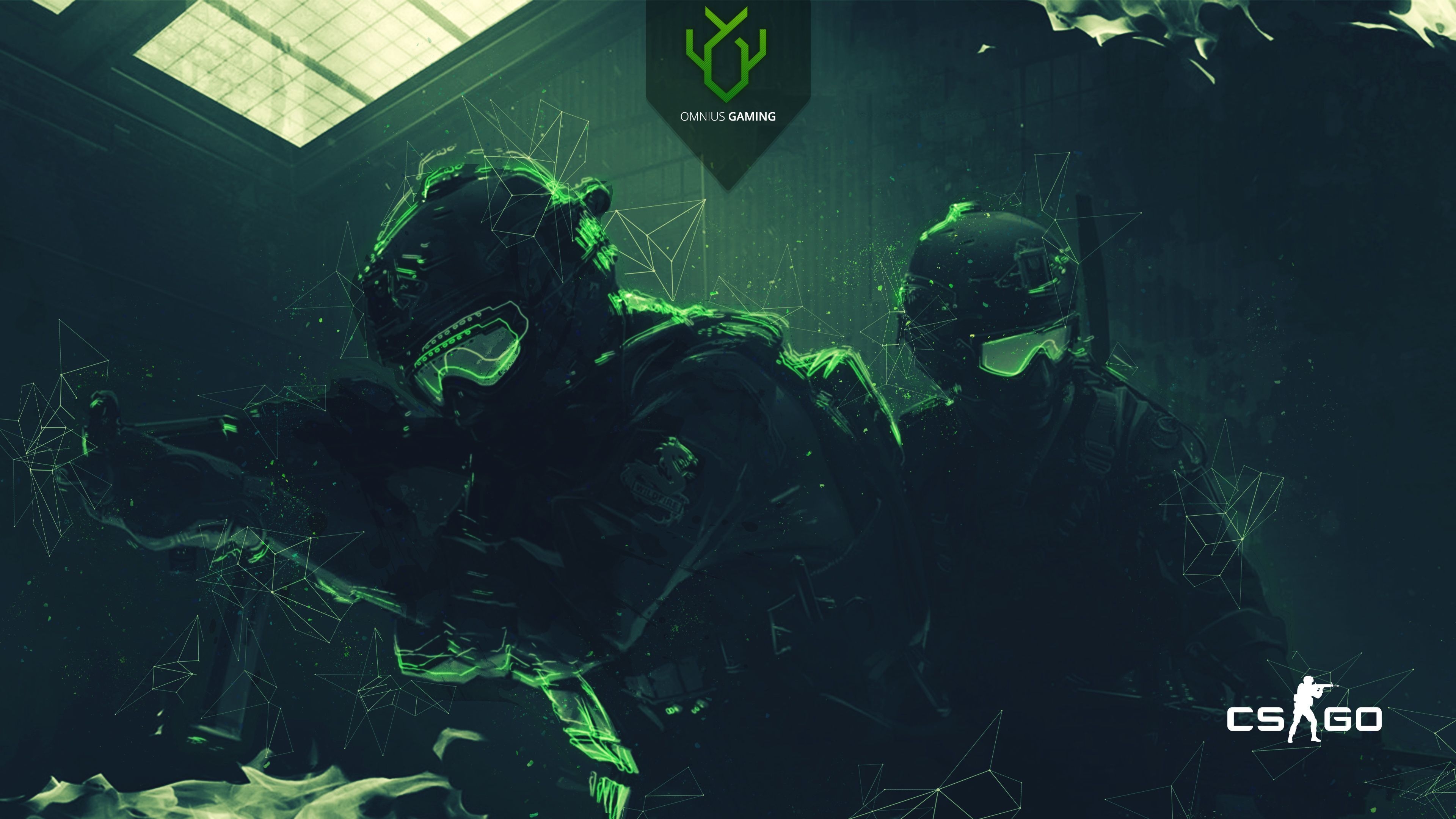 3840x2160 HP Pavilion Gaming Green Wallpaper, Desktop