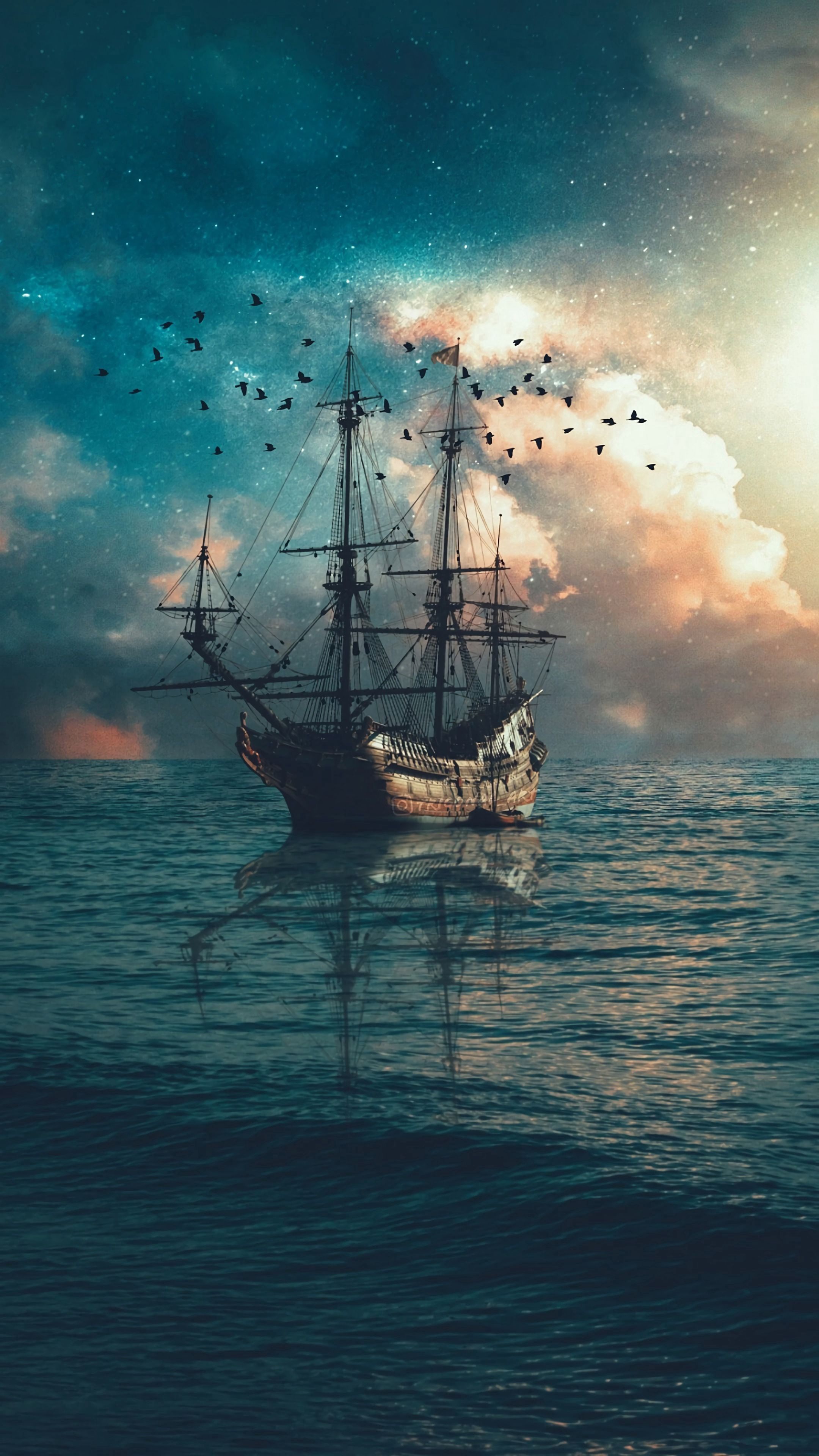 2160x3840 Download Boat wallpaper for mobile, Phone
