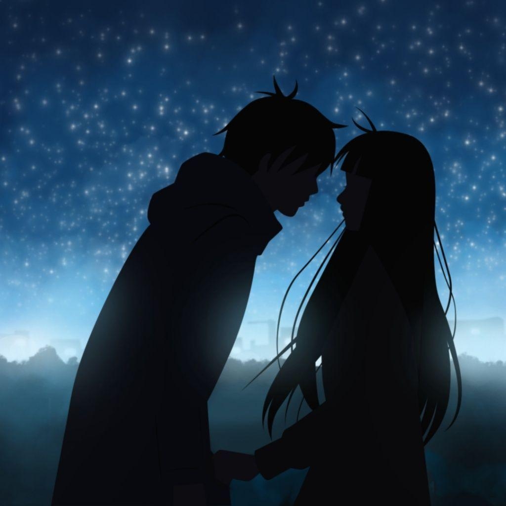 1030x1030 Girl Boy Romance In Dark Wallpaper Free Download In HD, Phone