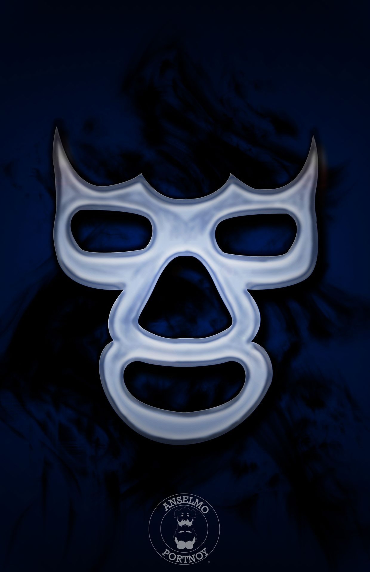 1240x1920 Blue Demond. Carteles de lucha libre, Mascaras de luchadores, Lucha libre, Phone