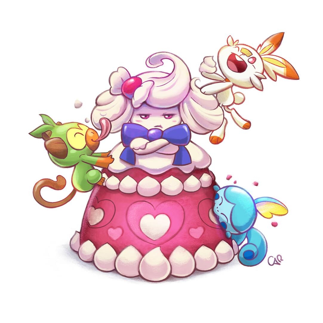 1090x1090 Alcremie vs Starters, Carina Tang, Phone