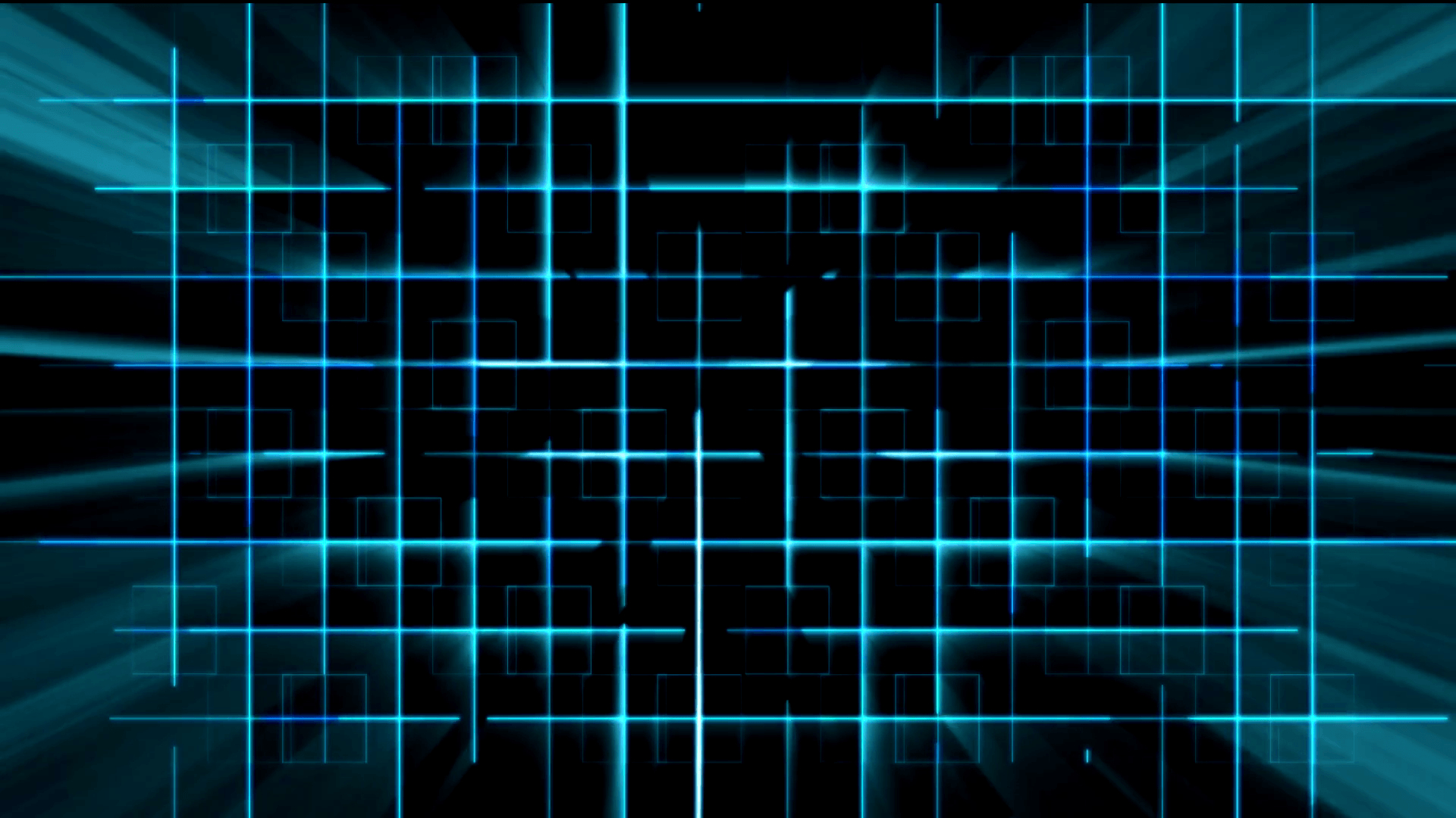 1920x1080 Tron Blue A.I. Cyber Grid with Light Rays Animation Background, Desktop