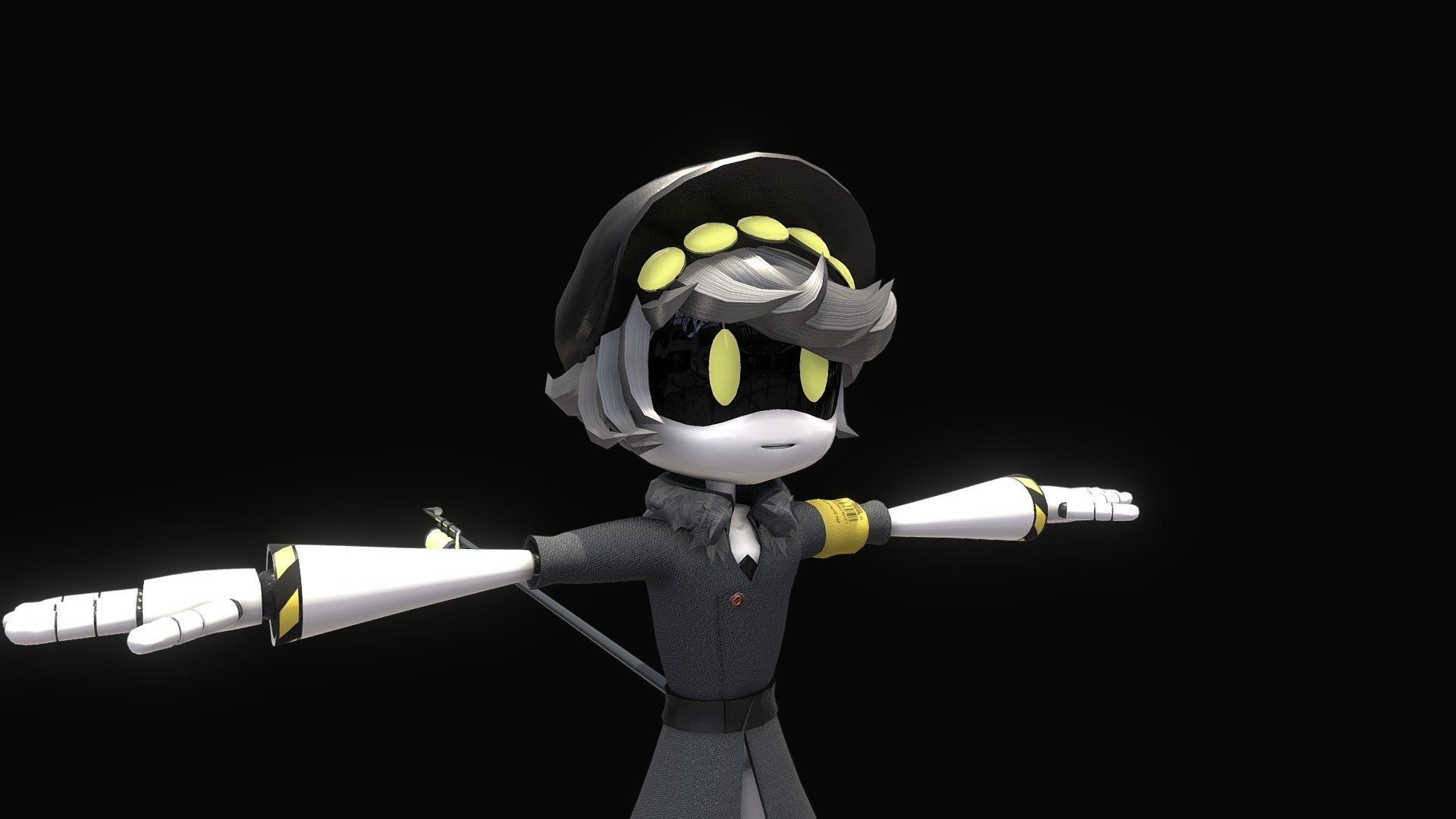 1920x1080 Murder Drone N, VRChat Avatar model by samdutter [70652ff], Desktop