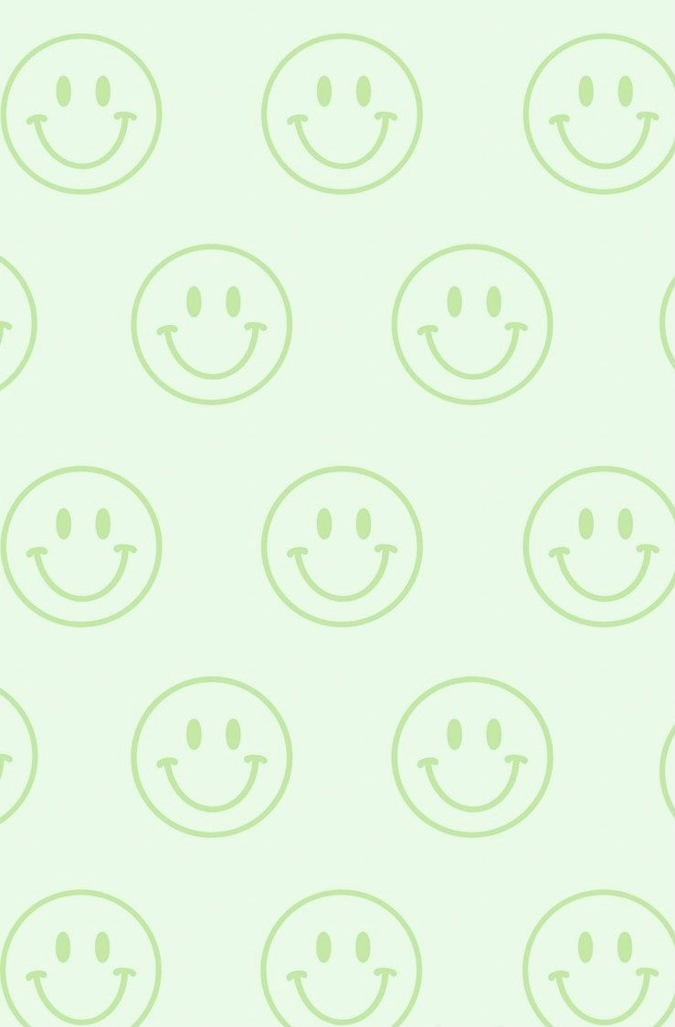 740x1130 Light green smiley face wallpaper. Preppy wallpaper, iPhone wallpaper green, Cute smiley face, Phone