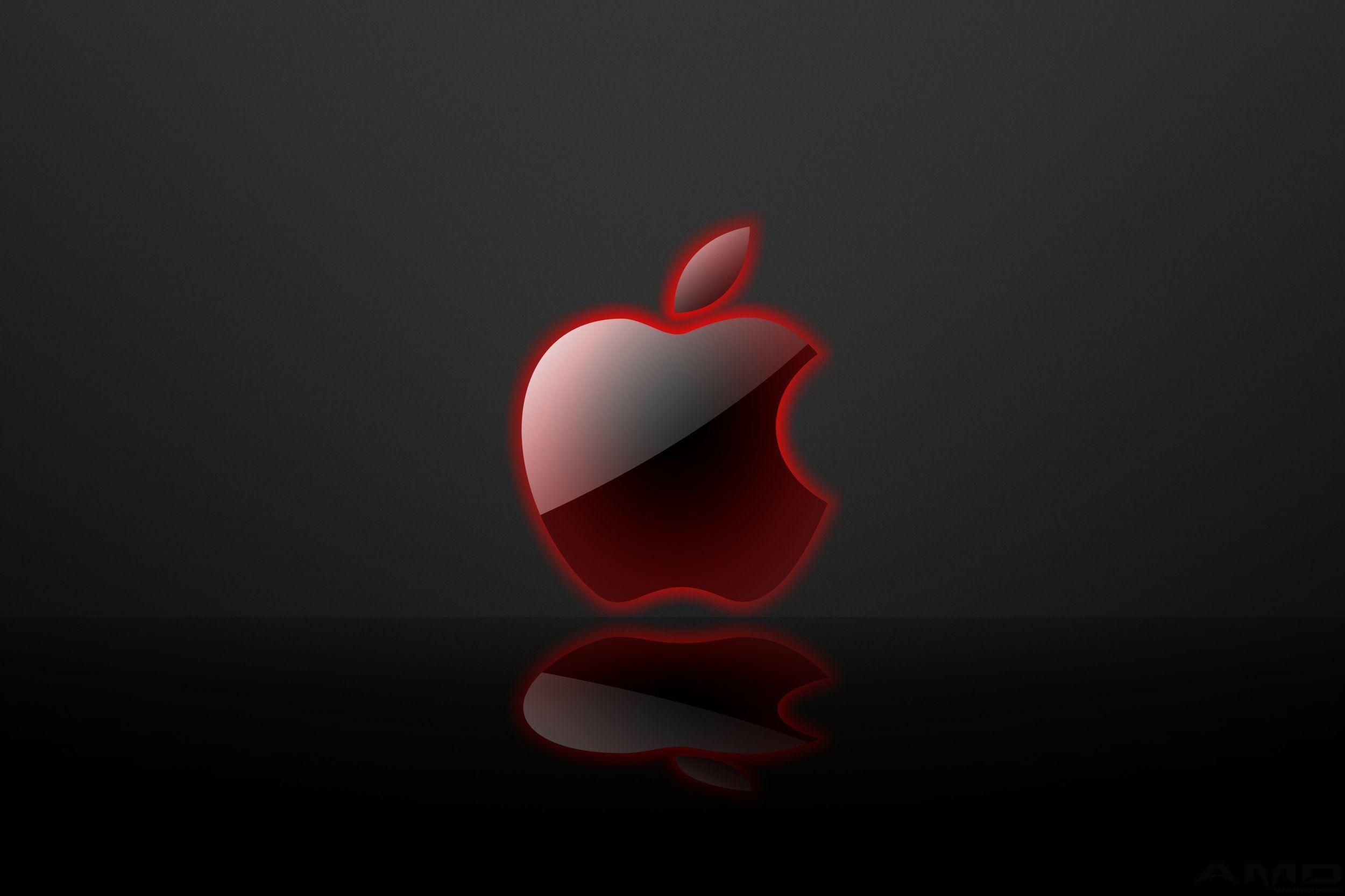 2500x1670 Red Apple Logo Wallpaper, Desktop