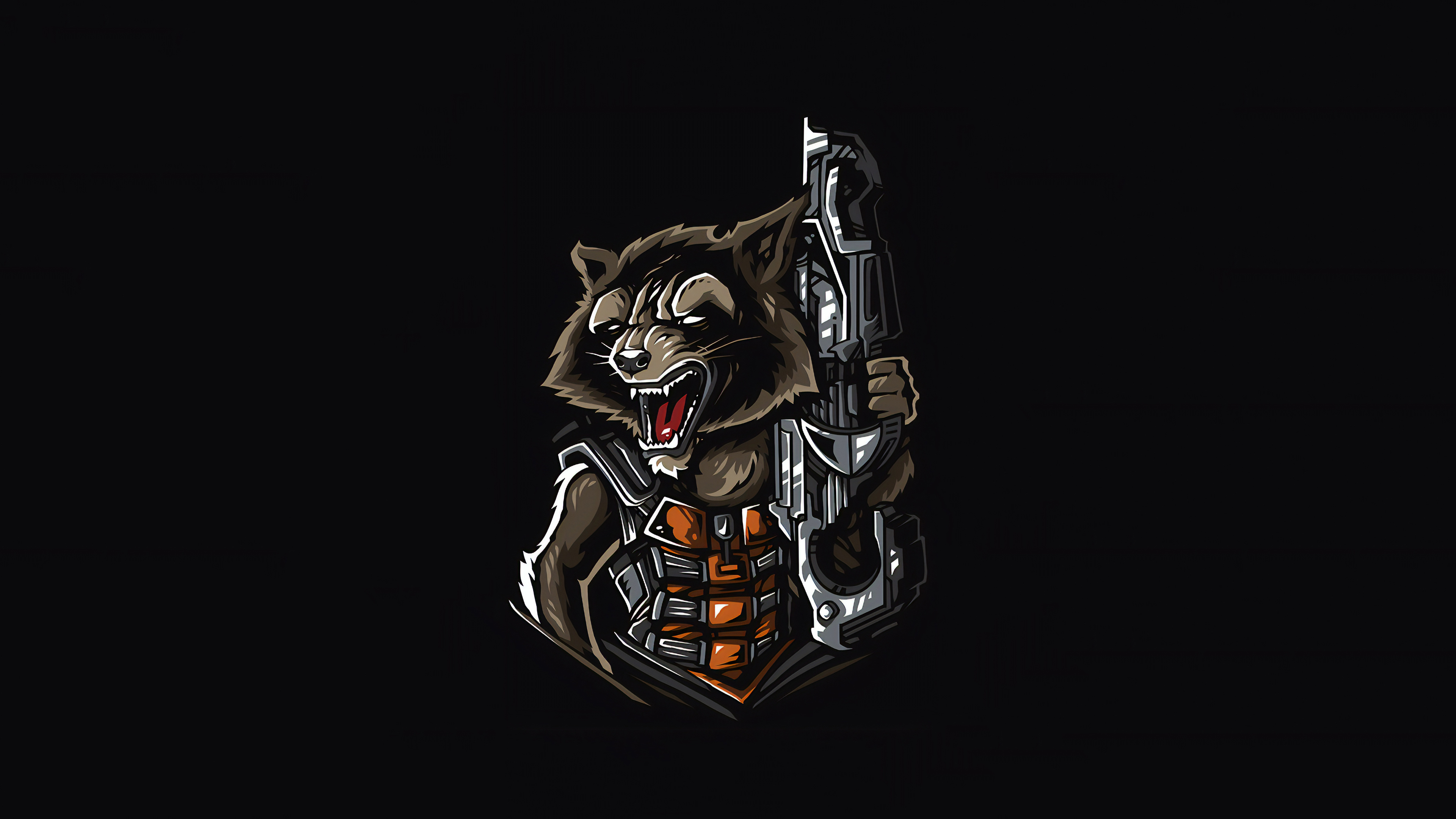 3840x2160 Rocket Raccoon Minimalism 4k, HD Superheroes, 4k Wallpaper, Image, Background, Photo and Picture, Desktop