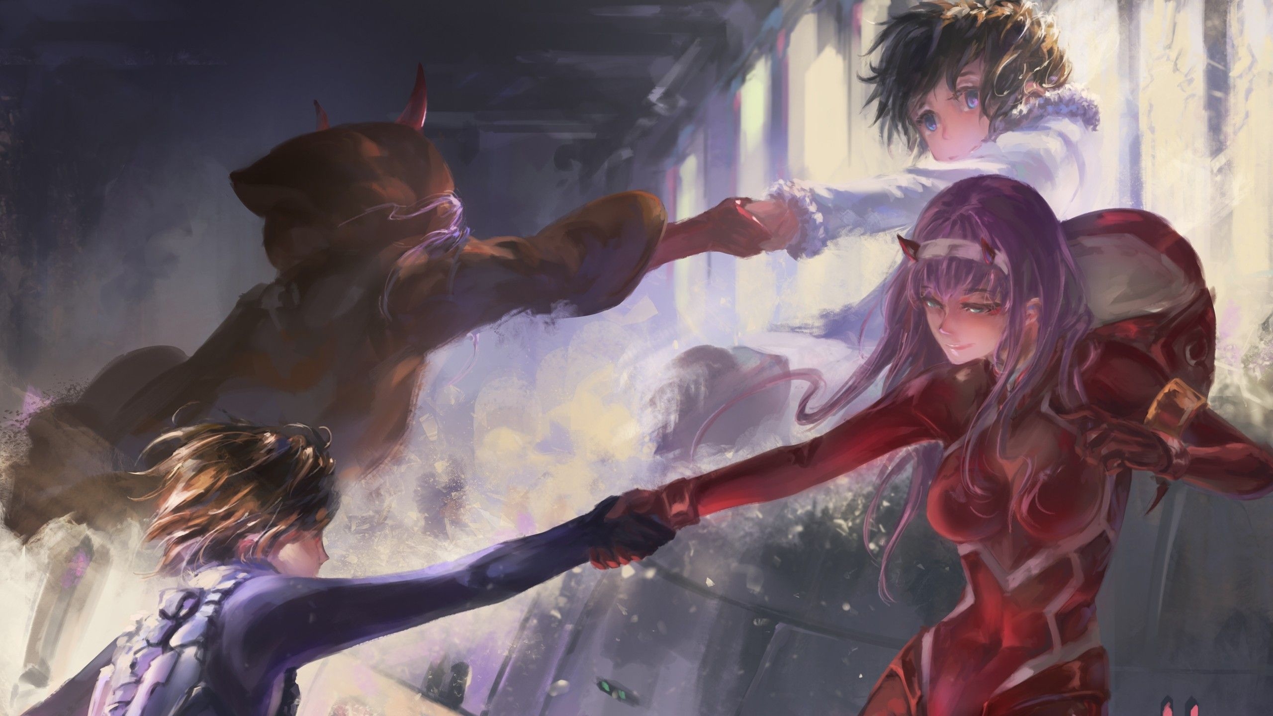 2560x1440 Darling Zero Two Live Wallpaper, Desktop