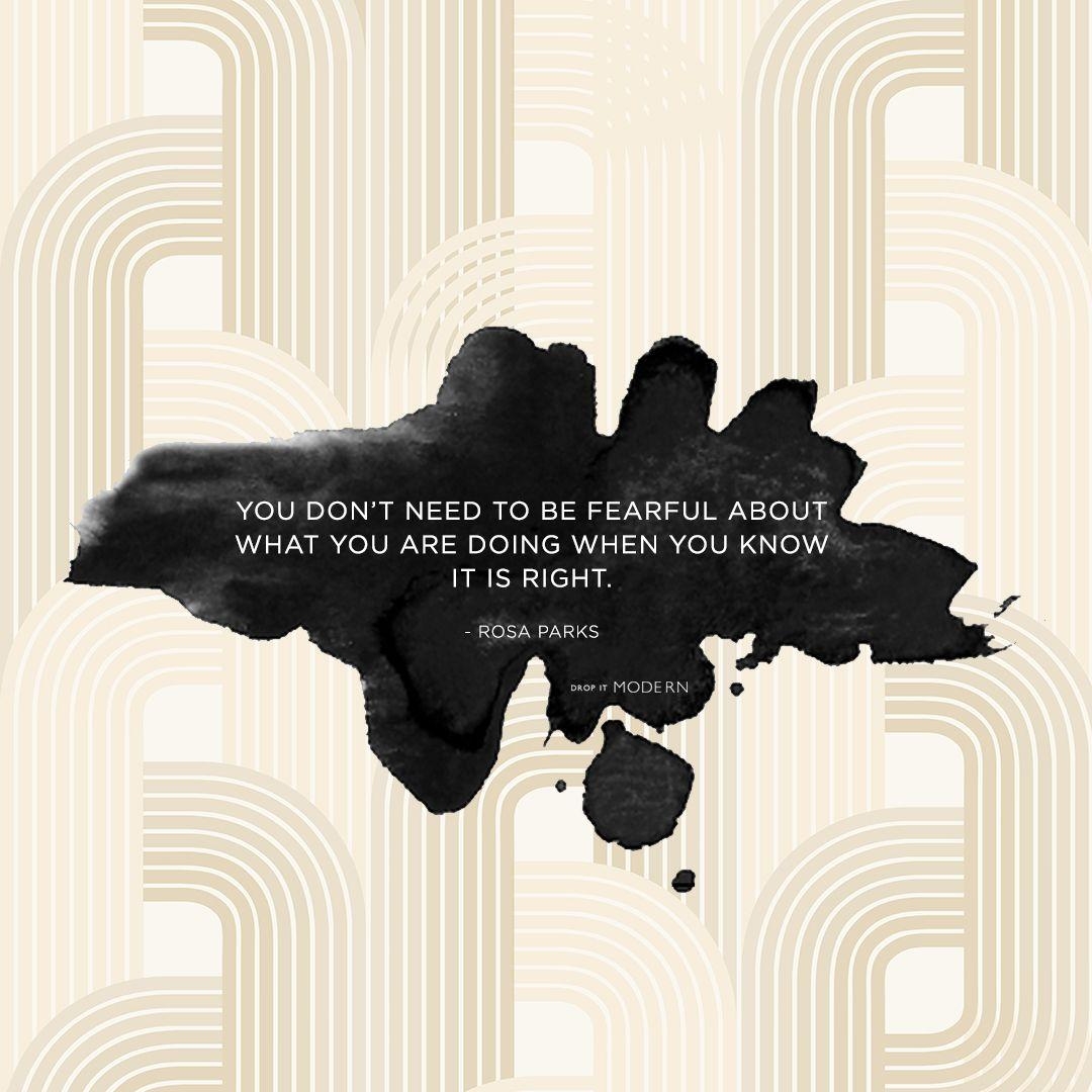 1080x1080 Rosa Parks Quotes // Inspiration // Fear // Qotd. I quote, Phone