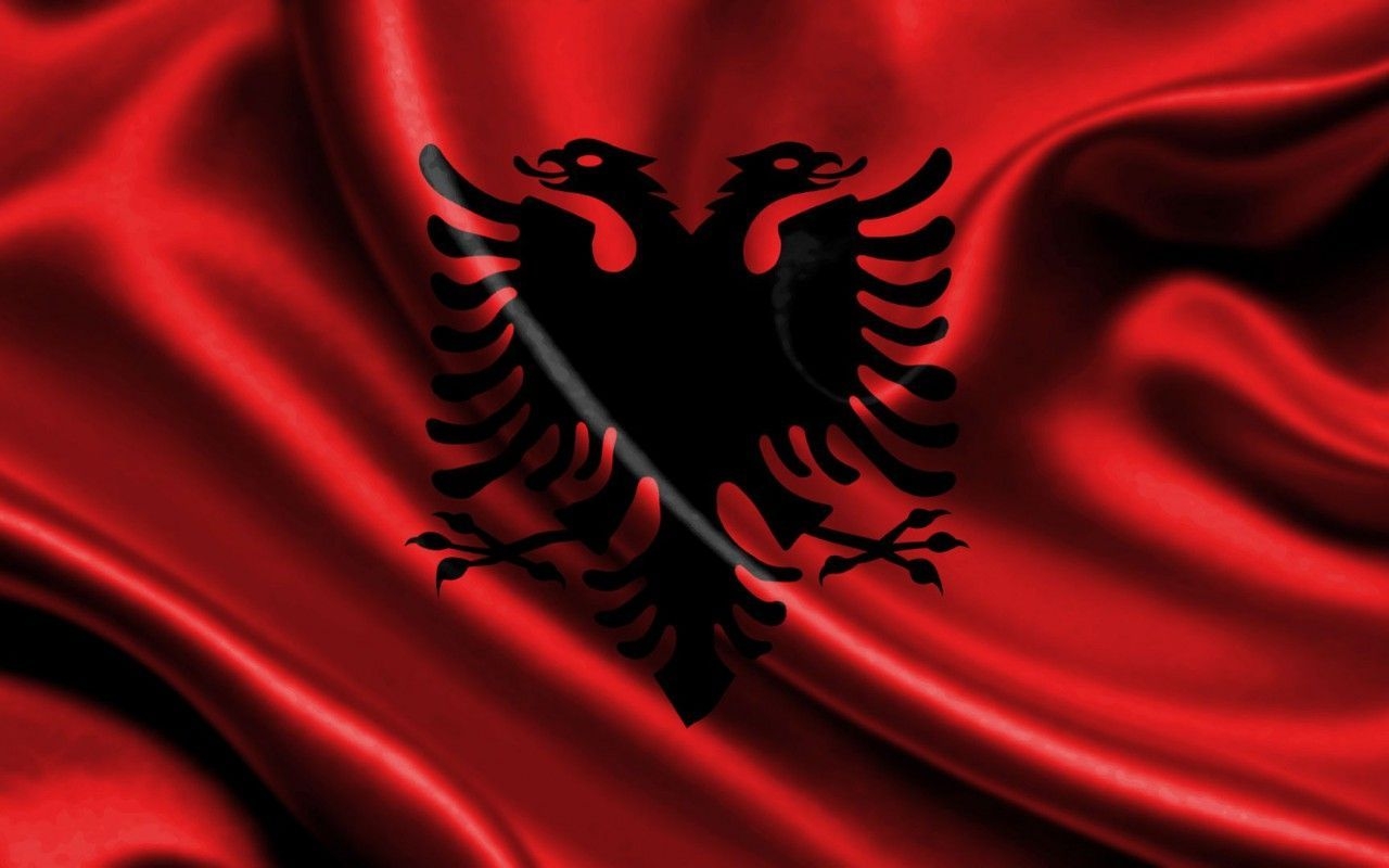 1280x800 Albania flag. Albania flag, Albanian flag, Albania, Desktop