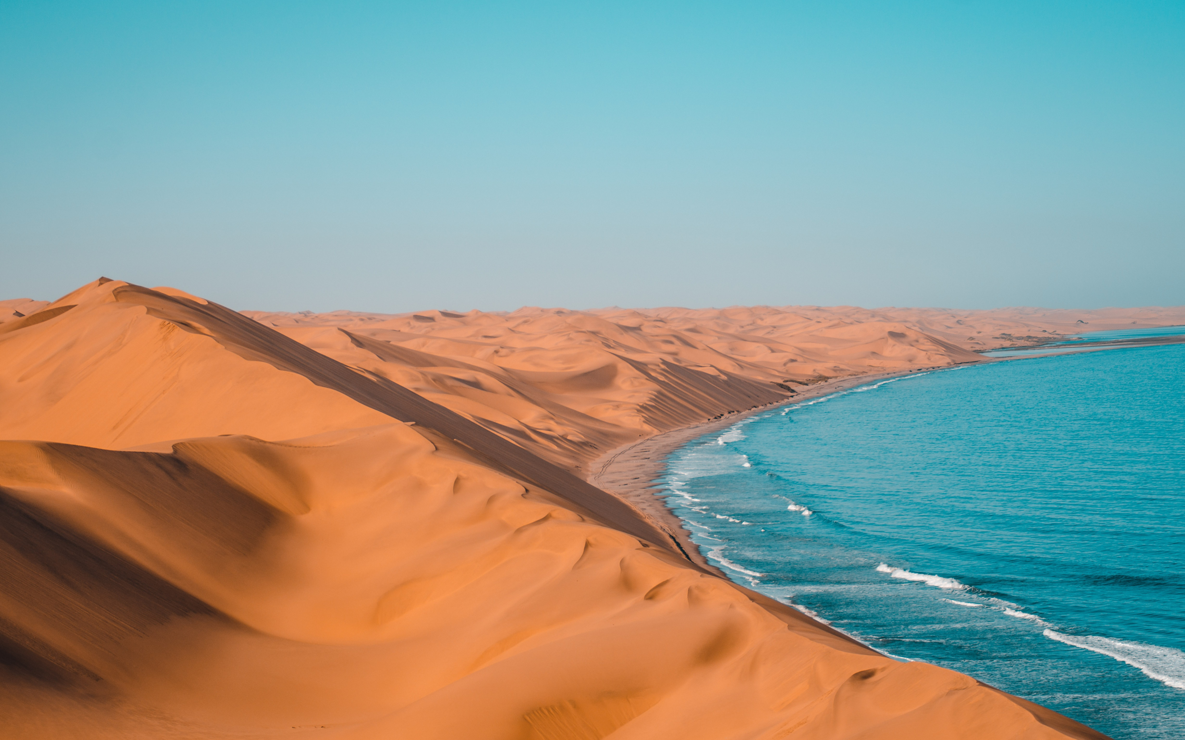 3840x2400 Download Desert, coast, sea, seascape wallpaper, 3840x 4K Ultra HD 16: Widescreen, Desktop