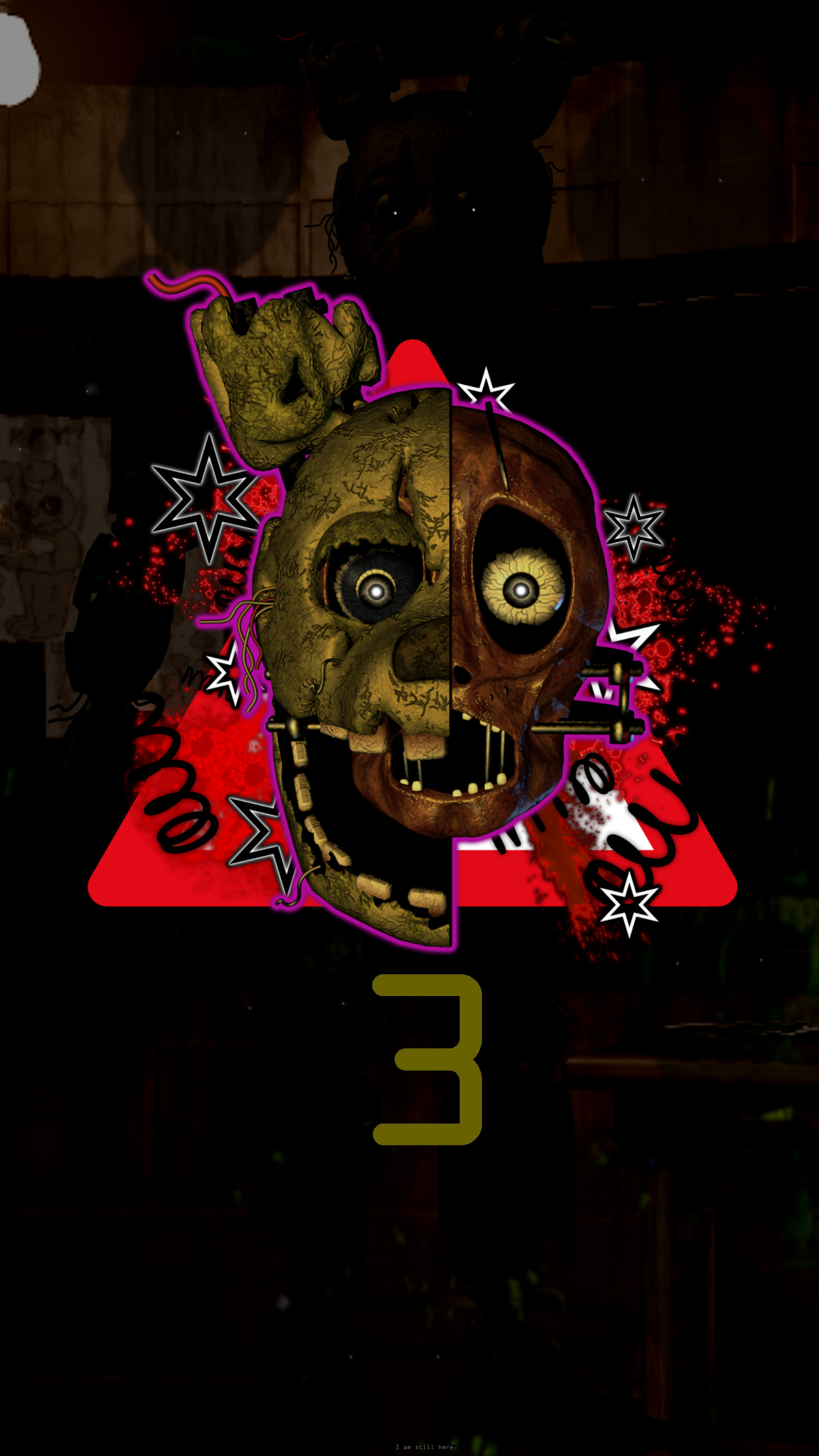 1540x2740 FNaF 3 Themed Phone Wallpaper, Phone